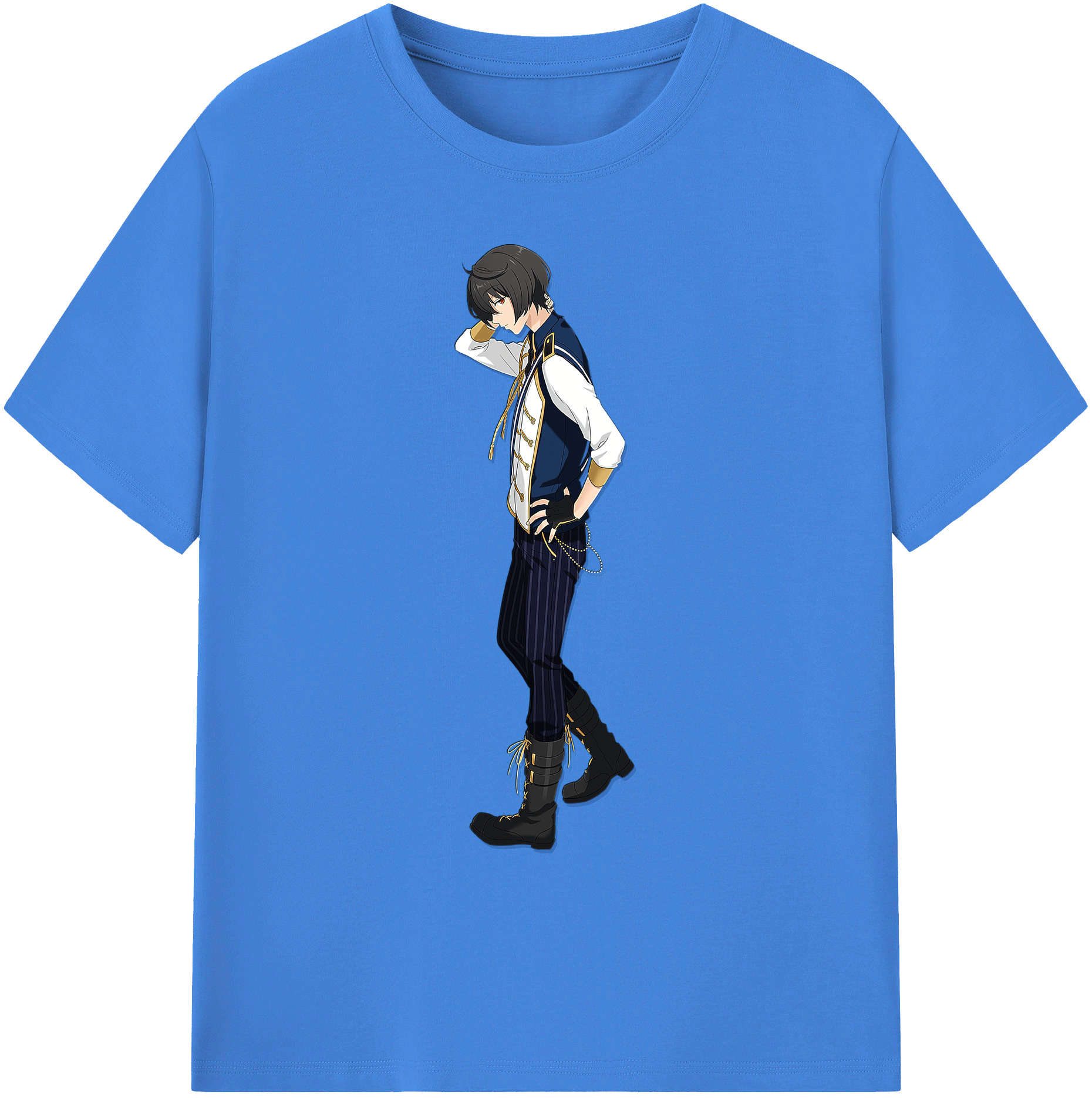 （画像用） あんさんぶるスターズ! Ensemble Stars 綿100％ メンズ半袖Tシャツ｜肌触りやわらか＆通気性