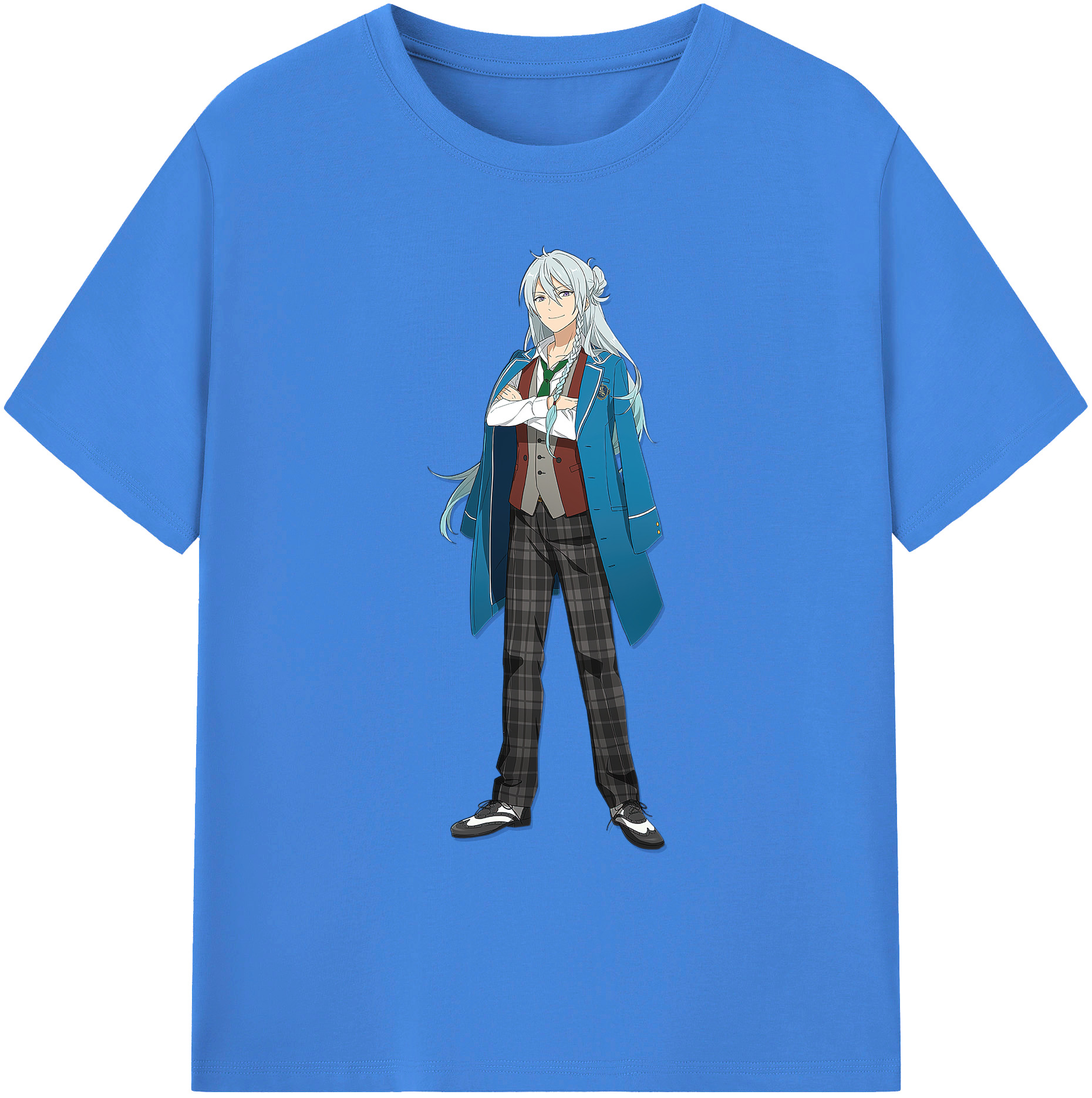 （画像用） あんさんぶるスターズ! Ensemble Stars 綿100％ メンズ半袖Tシャツ｜肌触りやわらか＆通気性