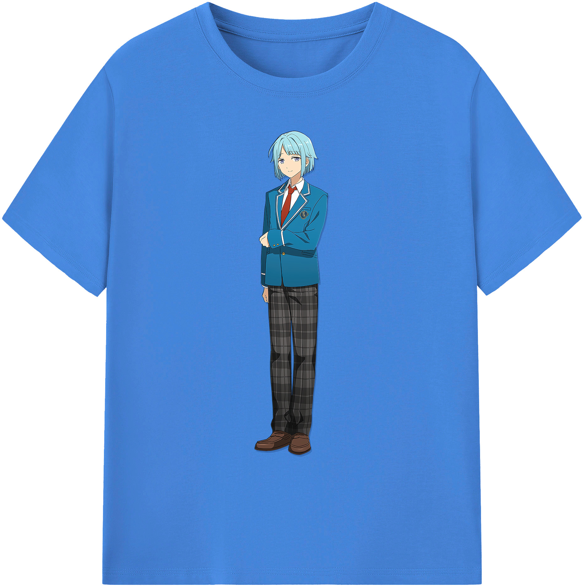 （画像用） あんさんぶるスターズ! Ensemble Stars 綿100％ メンズ半袖Tシャツ｜肌触りやわらか＆通気性