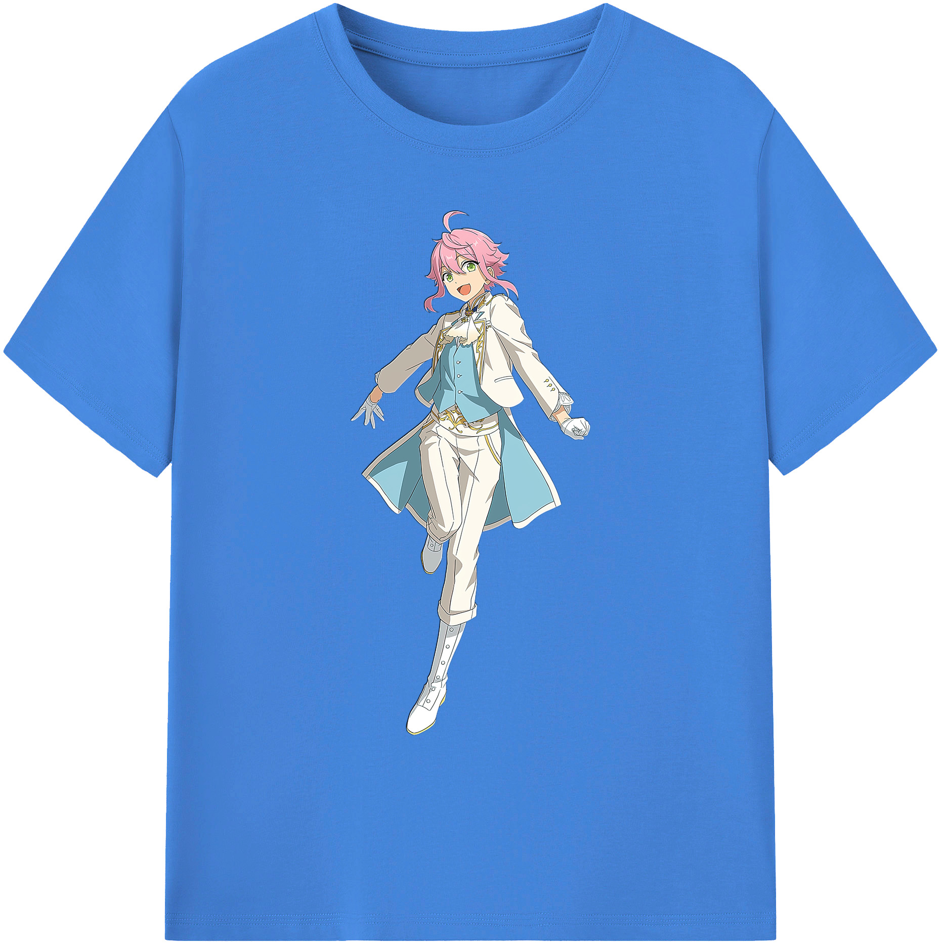 （画像用） あんさんぶるスターズ! Ensemble Stars 綿100％ メンズ半袖Tシャツ｜肌触りやわらか＆通気性