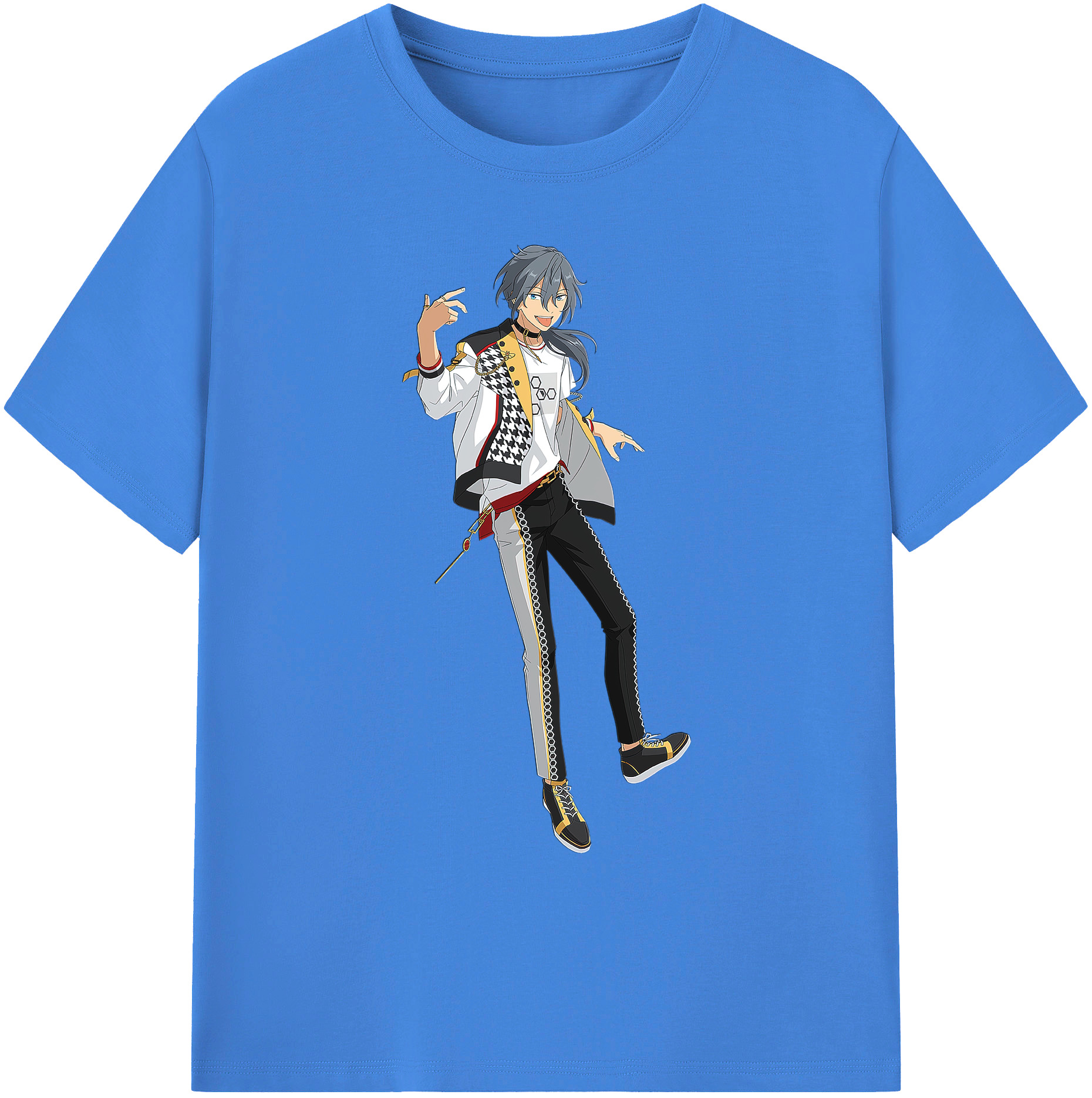 （画像用） あんさんぶるスターズ! Ensemble Stars 綿100％ メンズ半袖Tシャツ｜肌触りやわらか＆通気性