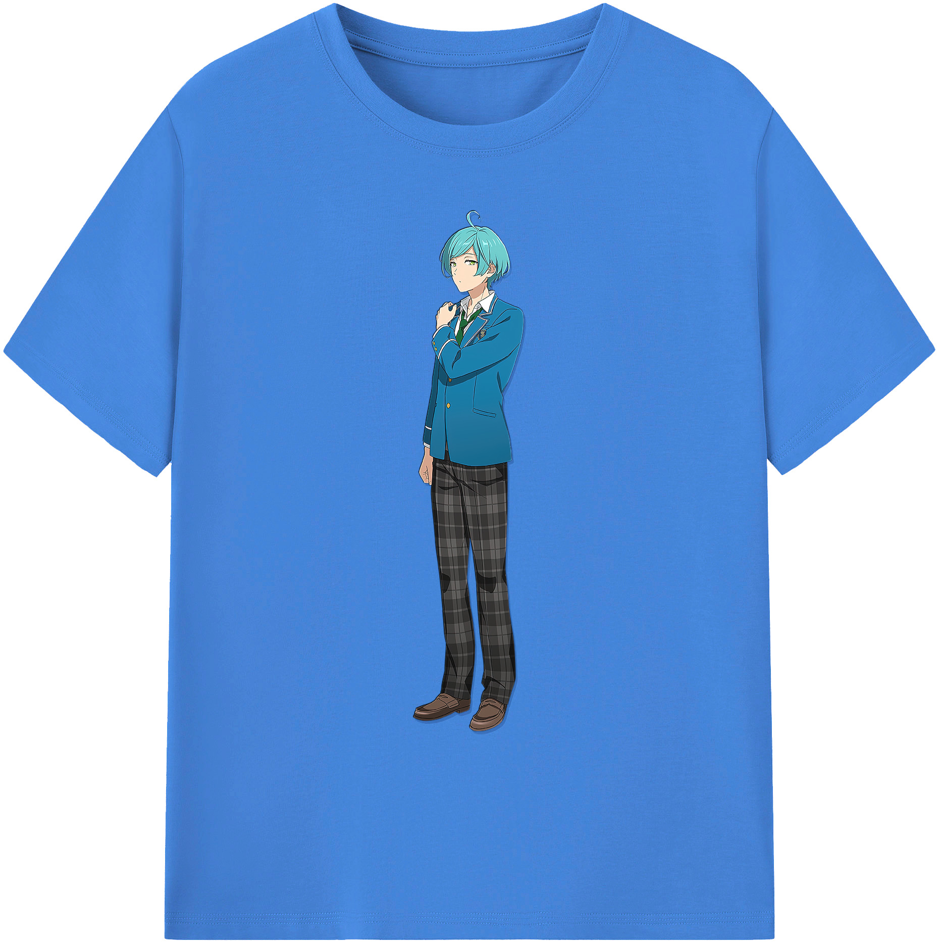 （画像用） あんさんぶるスターズ! Ensemble Stars 綿100％ メンズ半袖Tシャツ｜肌触りやわらか＆通気性