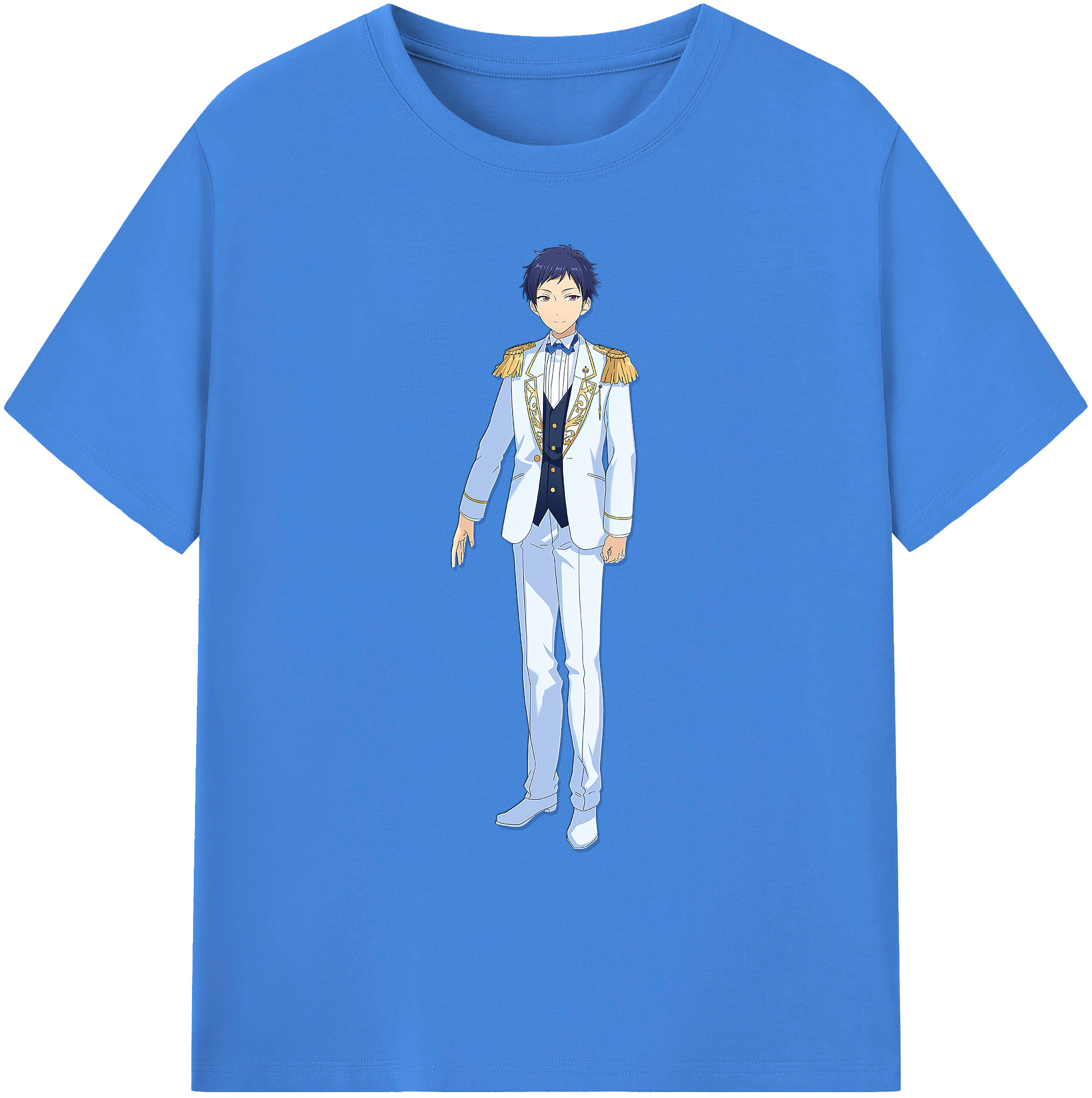（画像用） あんさんぶるスターズ! Ensemble Stars 綿100％ メンズ半袖Tシャツ｜肌触りやわらか＆通気性