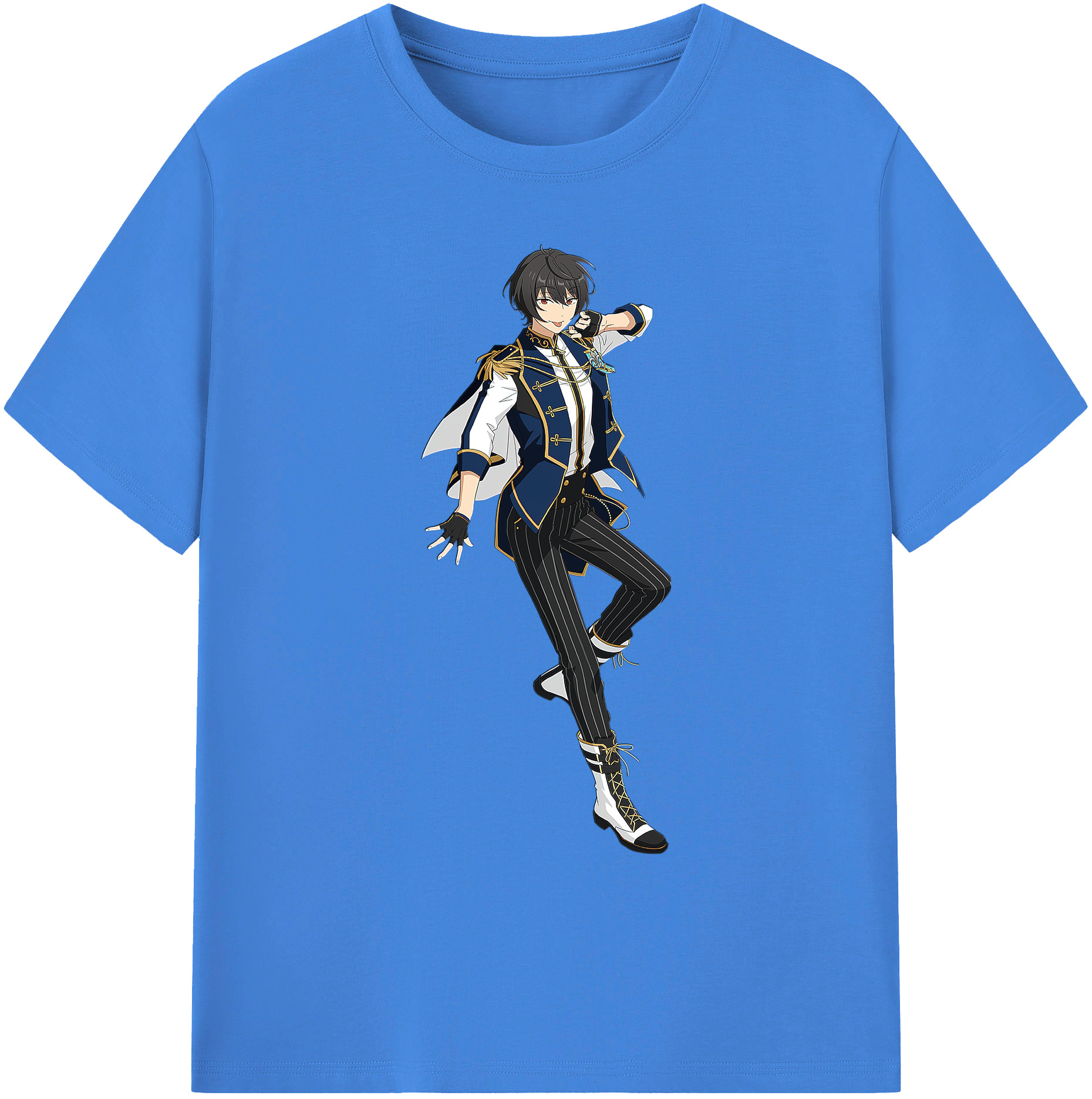 （画像用） あんさんぶるスターズ! Ensemble Stars 綿100％ メンズ半袖Tシャツ｜肌触りやわらか＆通気性