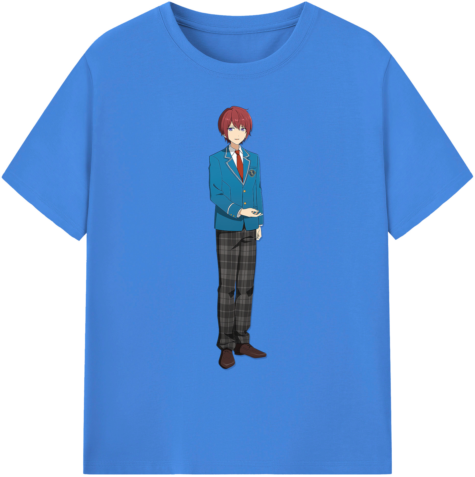 （画像用） あんさんぶるスターズ! Ensemble Stars 綿100％ メンズ半袖Tシャツ｜肌触りやわらか＆通気性