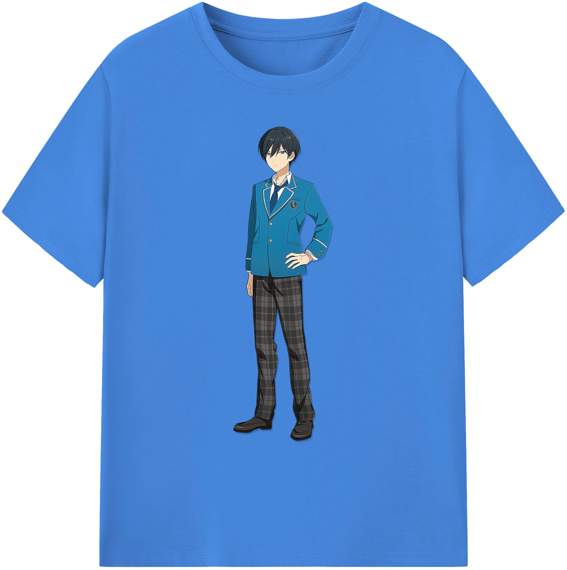 （画像用） あんさんぶるスターズ! Ensemble Stars 綿100％ メンズ半袖Tシャツ｜肌触りやわらか＆通気性