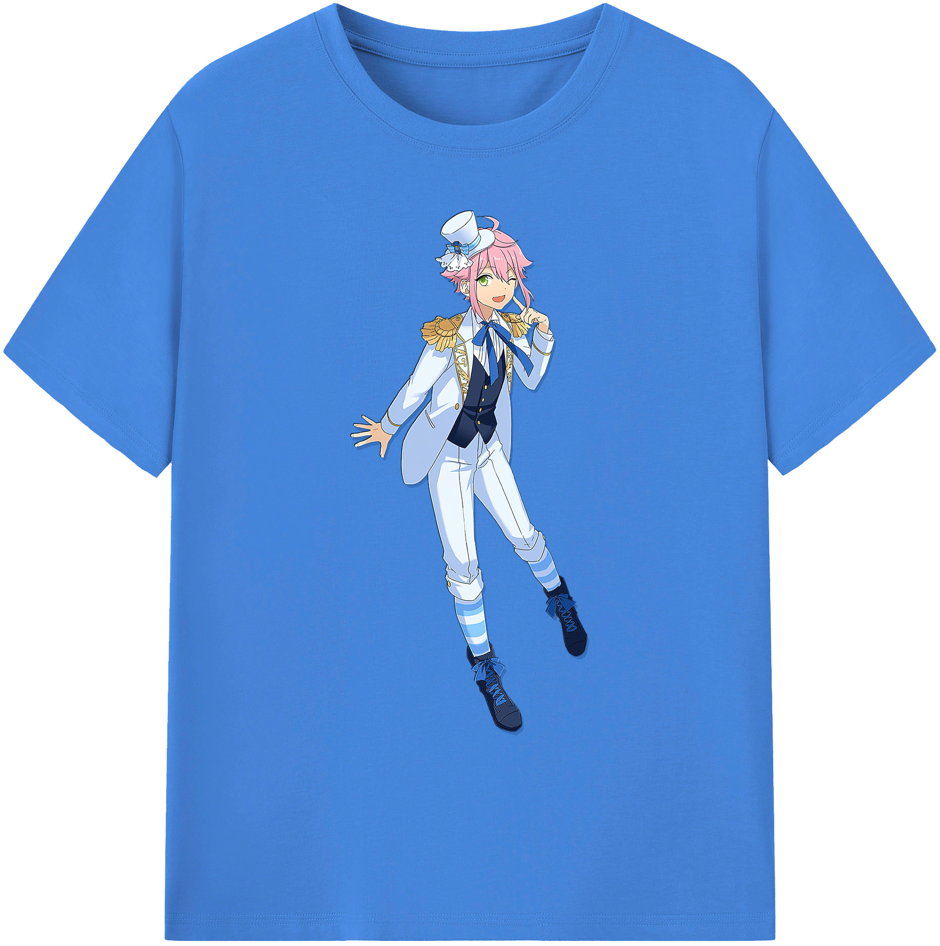 （画像用） あんさんぶるスターズ! Ensemble Stars 綿100％ メンズ半袖Tシャツ｜肌触りやわらか＆通気性