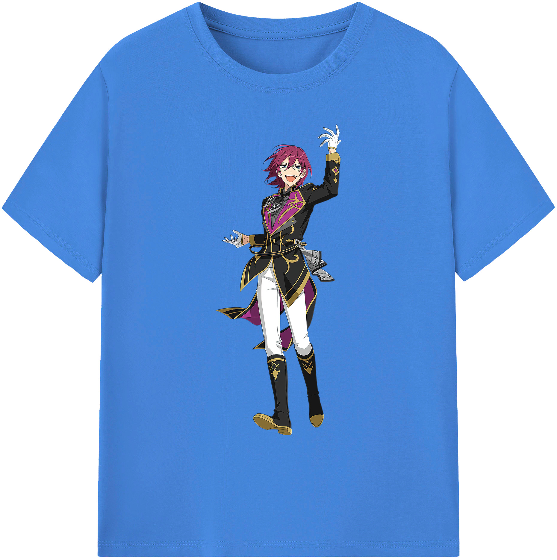 （画像用） あんさんぶるスターズ! Ensemble Stars 綿100％ メンズ半袖Tシャツ｜肌触りやわらか＆通気性