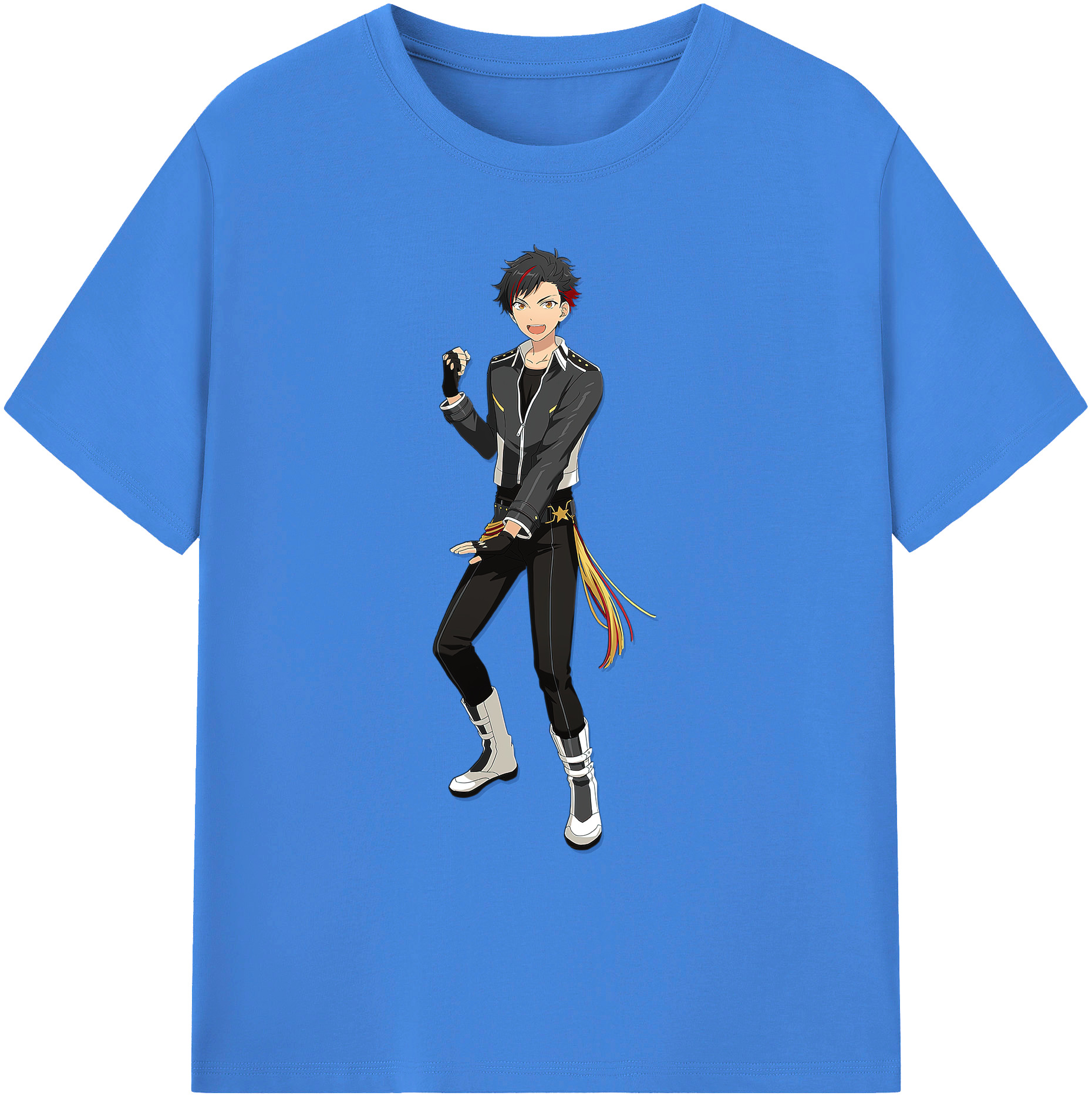 （画像用） あんさんぶるスターズ! Ensemble Stars 綿100％ メンズ半袖Tシャツ｜肌触りやわらか＆通気性
