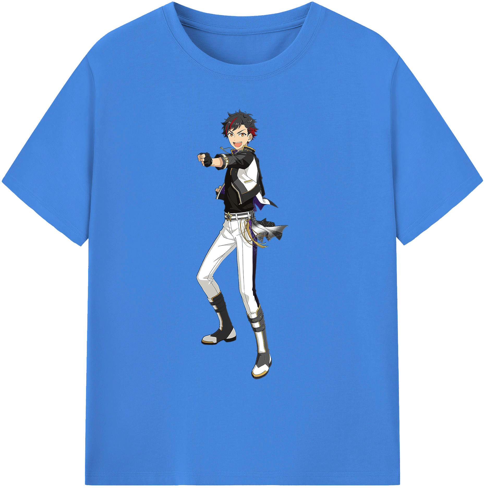 （画像用） あんさんぶるスターズ! Ensemble Stars 綿100％ メンズ半袖Tシャツ｜肌触りやわらか＆通気性