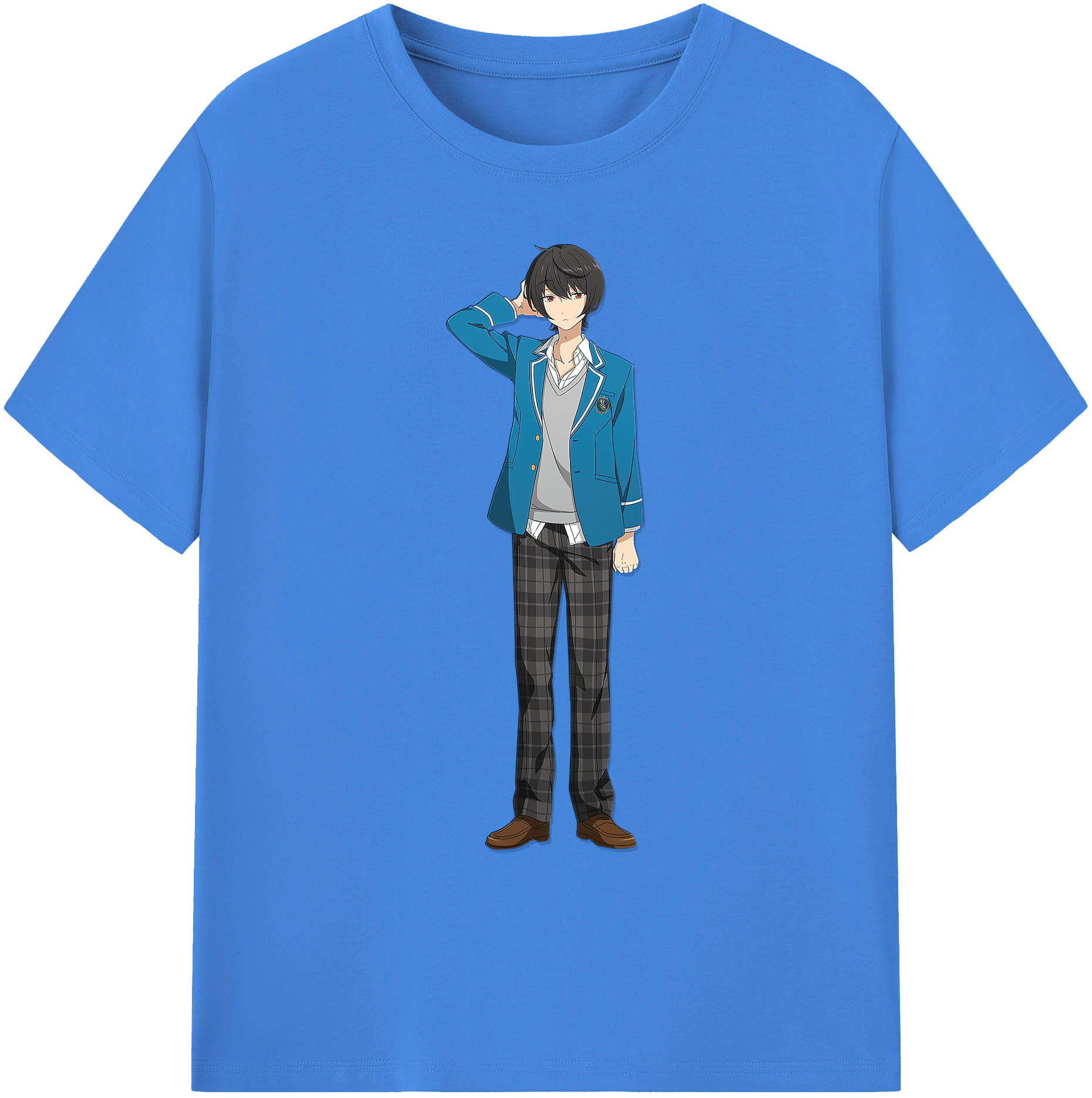 （画像用） あんさんぶるスターズ! Ensemble Stars 綿100％ メンズ半袖Tシャツ｜肌触りやわらか＆通気性