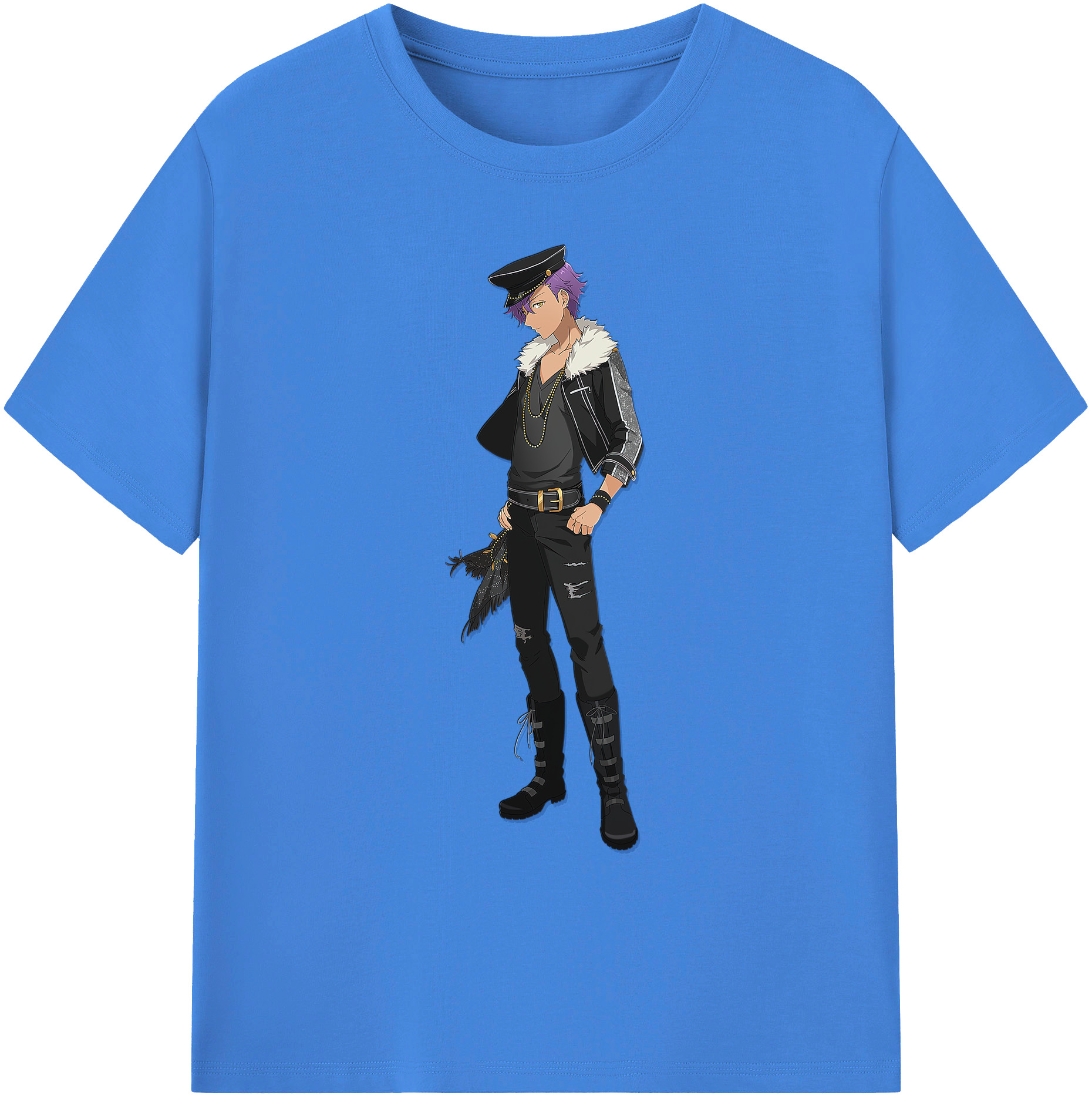 （画像用） あんさんぶるスターズ! Ensemble Stars 綿100％ メンズ半袖Tシャツ｜肌触りやわらか＆通気性