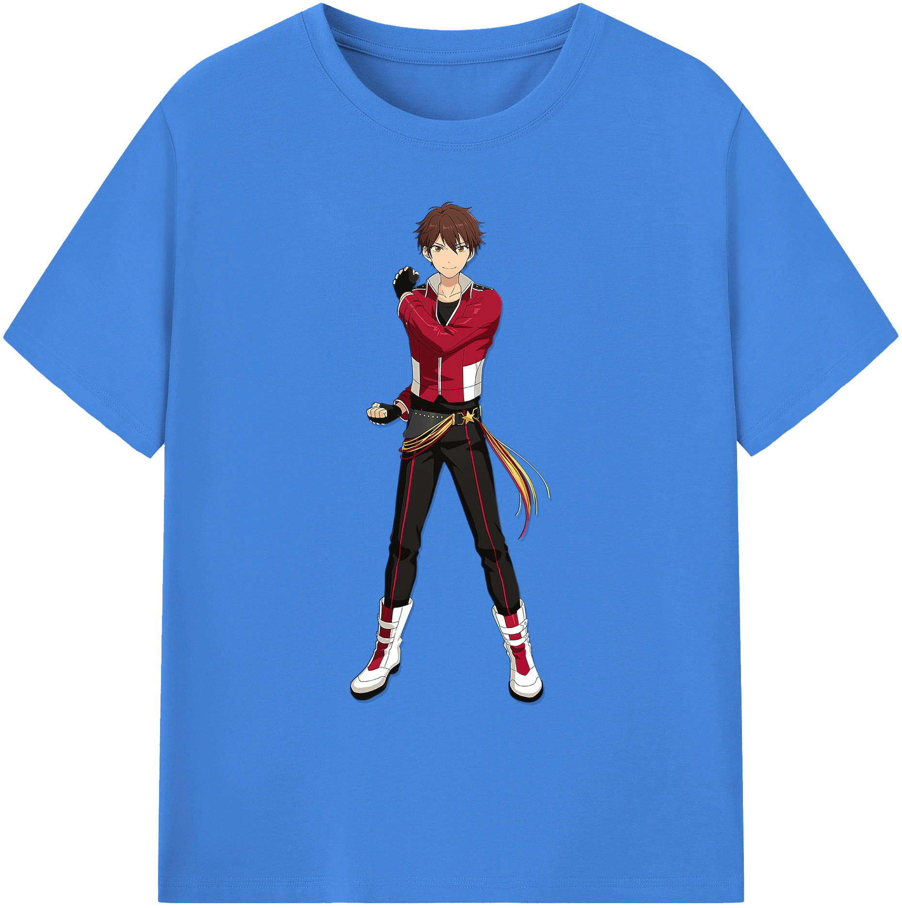 （画像用） あんさんぶるスターズ! Ensemble Stars 綿100％ メンズ半袖Tシャツ｜肌触りやわらか＆通気性
