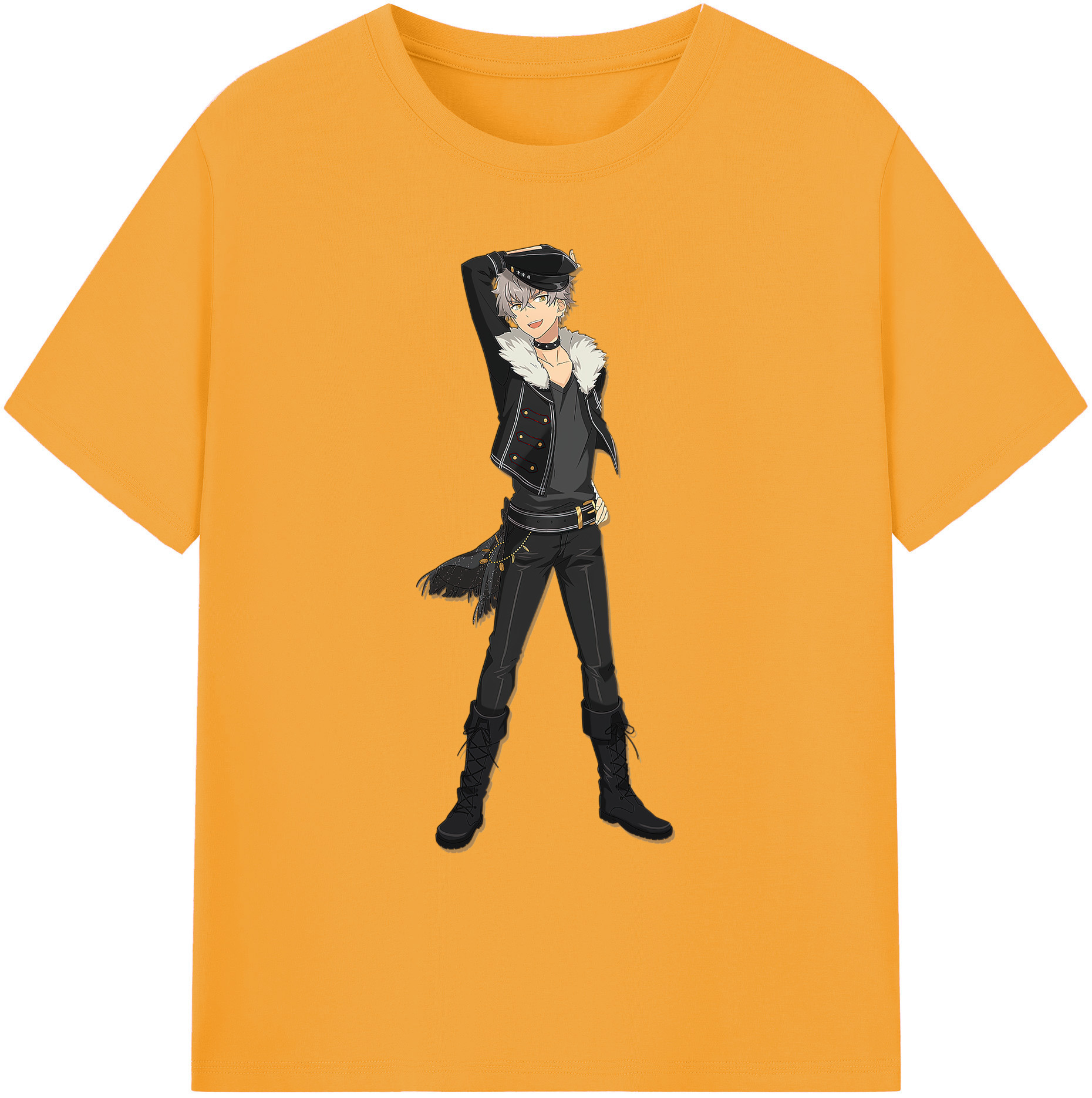 （画像用） あんさんぶるスターズ! Ensemble Stars 綿100％ メンズ半袖Tシャツ｜肌触りやわらか＆通気性