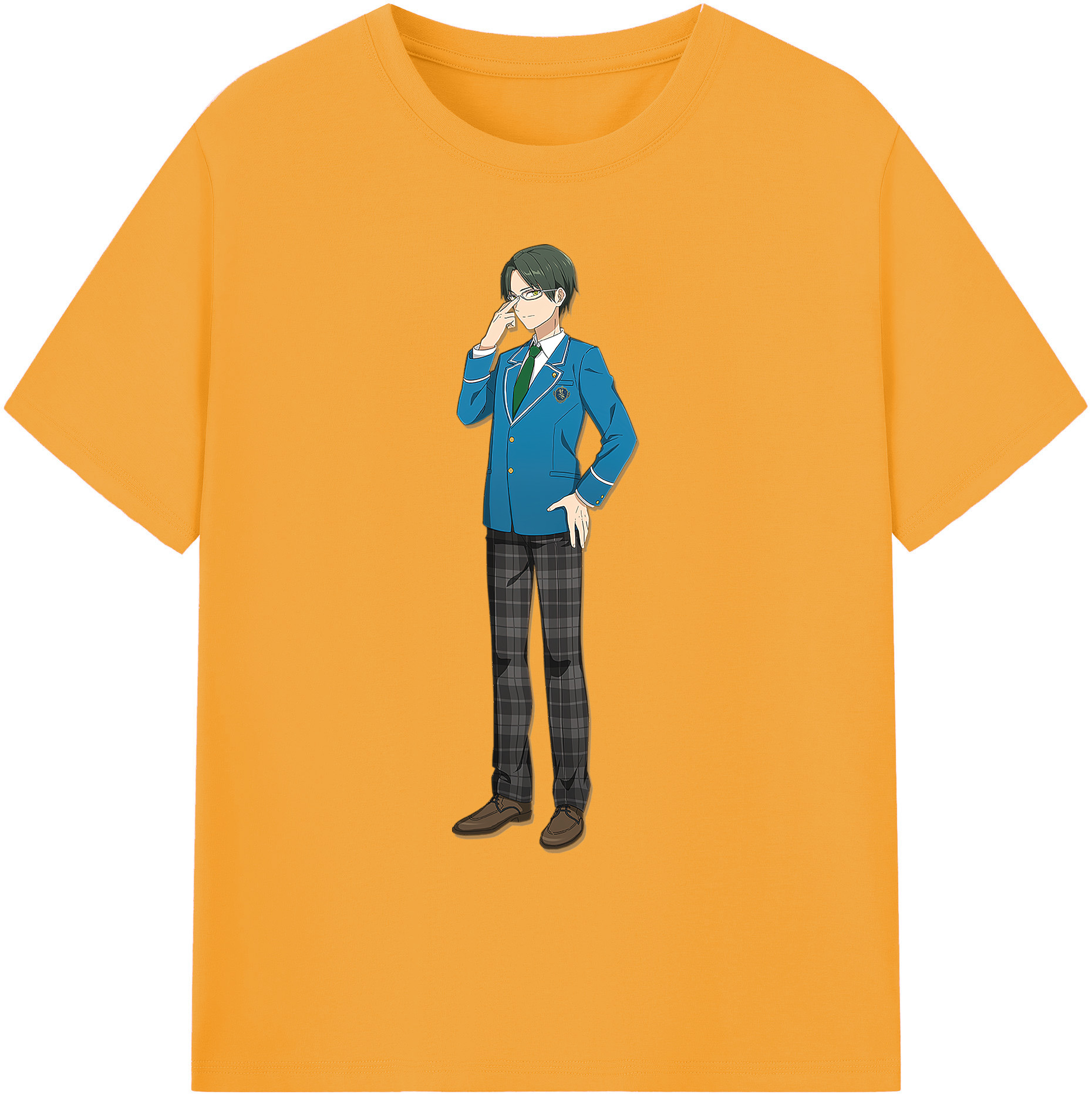 （画像用） あんさんぶるスターズ! Ensemble Stars 綿100％ メンズ半袖Tシャツ｜肌触りやわらか＆通気性