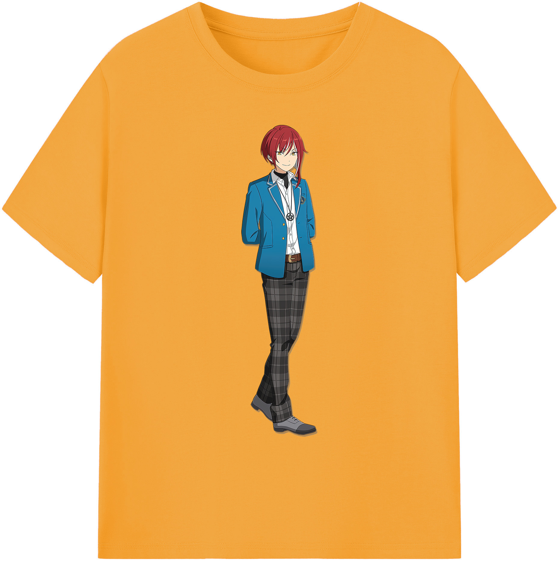 （画像用） あんさんぶるスターズ! Ensemble Stars 綿100％ メンズ半袖Tシャツ｜肌触りやわらか＆通気性