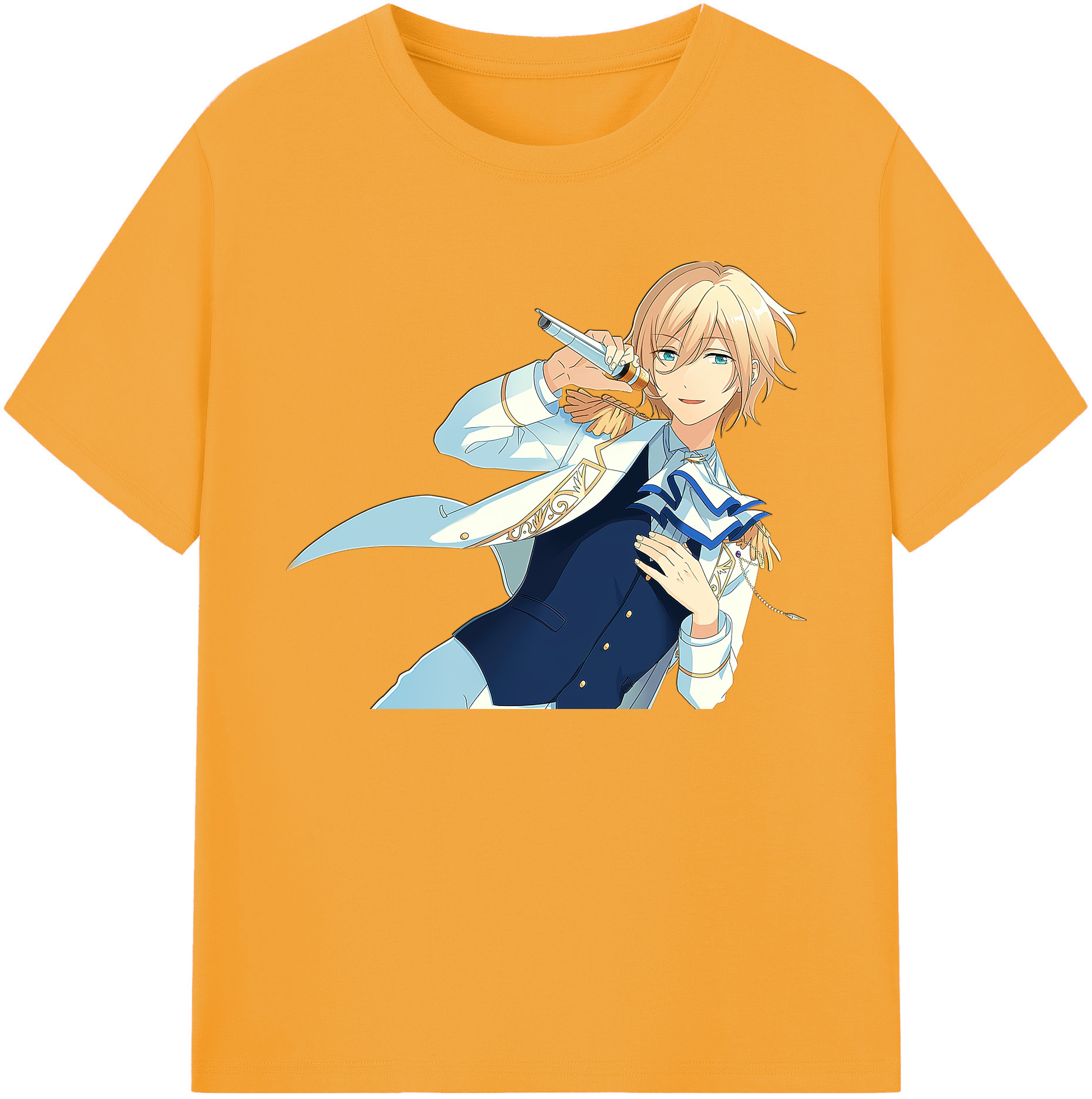（画像用） あんさんぶるスターズ! Ensemble Stars 綿100％ メンズ半袖Tシャツ｜肌触りやわらか＆通気性