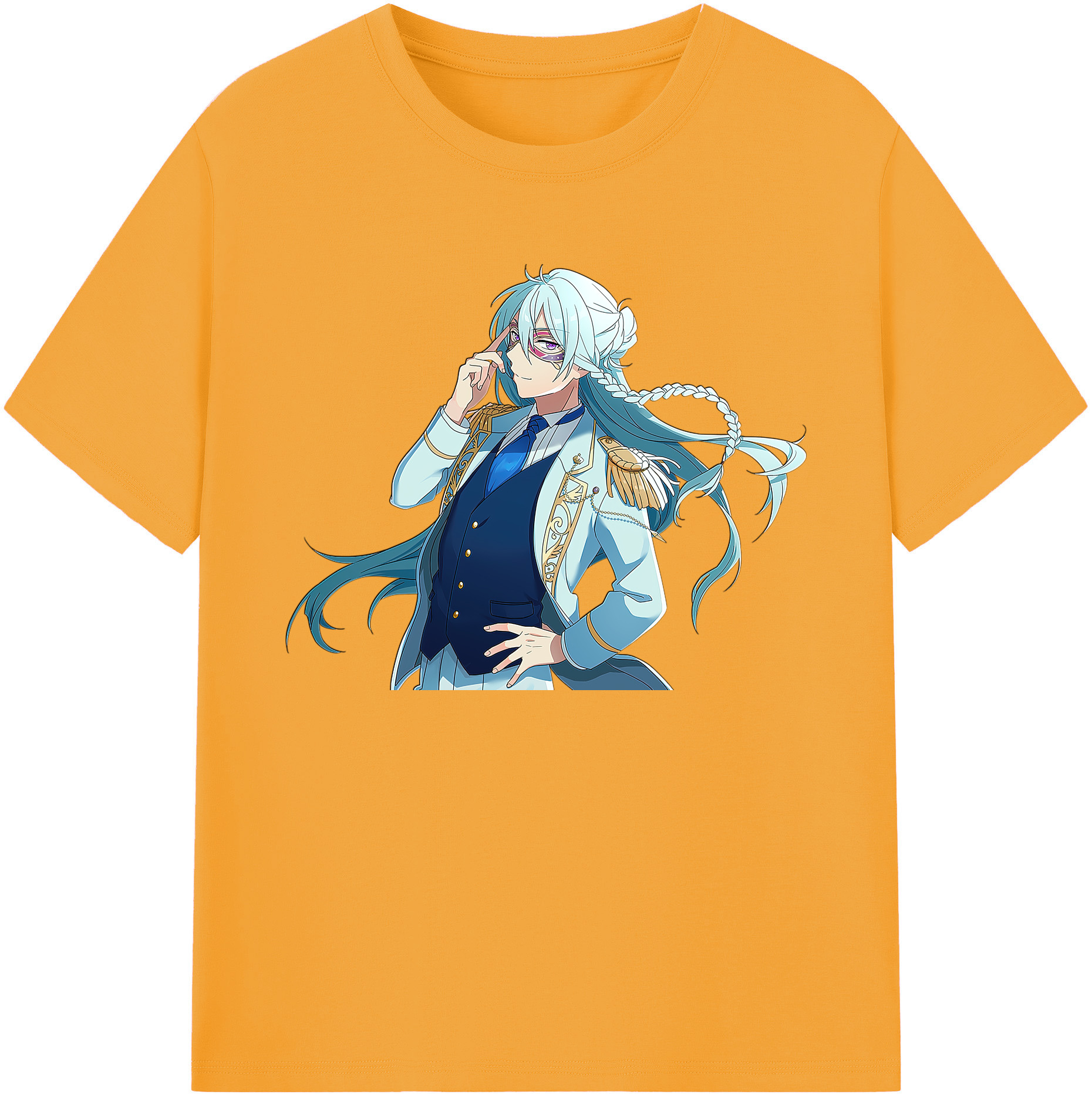 （画像用） あんさんぶるスターズ! Ensemble Stars 綿100％ メンズ半袖Tシャツ｜肌触りやわらか＆通気性