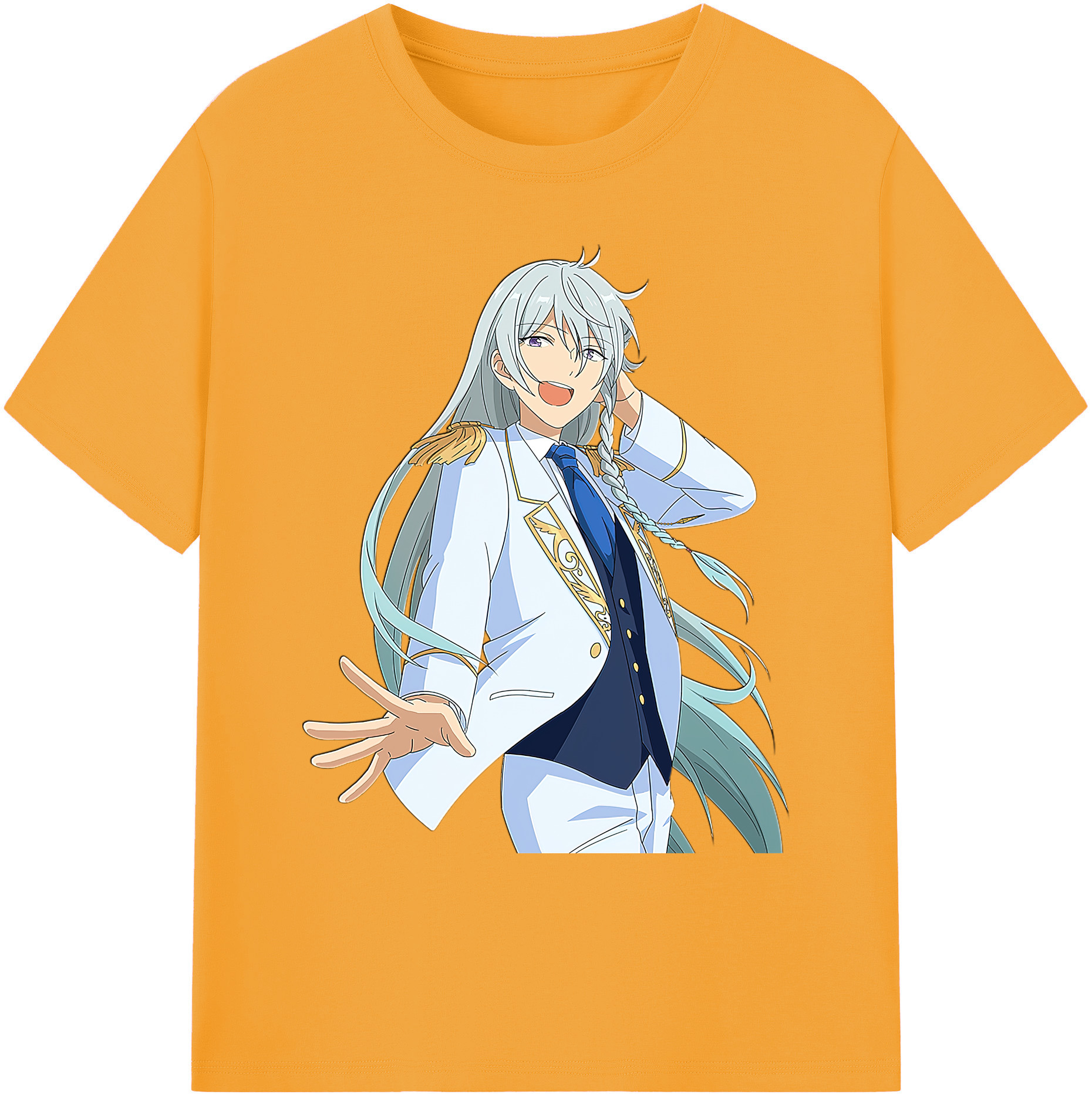 （画像用） あんさんぶるスターズ! Ensemble Stars 綿100％ メンズ半袖Tシャツ｜肌触りやわらか＆通気性