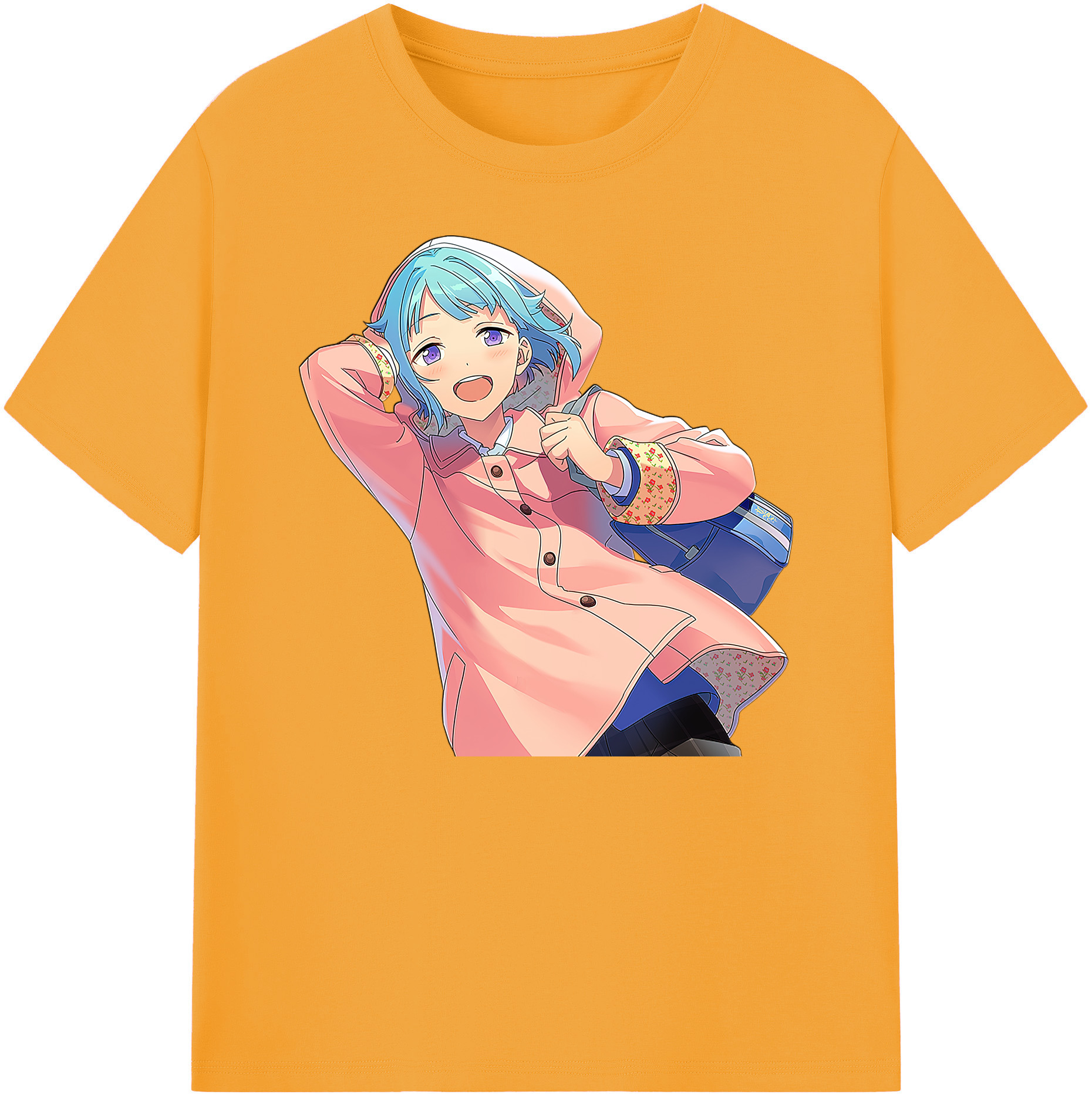 （画像用） あんさんぶるスターズ! Ensemble Stars 綿100％ メンズ半袖Tシャツ｜肌触りやわらか＆通気性