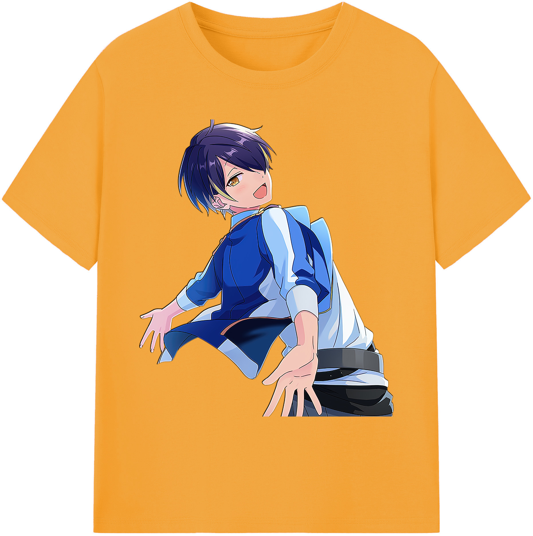 （画像用） あんさんぶるスターズ! Ensemble Stars 綿100％ メンズ半袖Tシャツ｜肌触りやわらか＆通気性