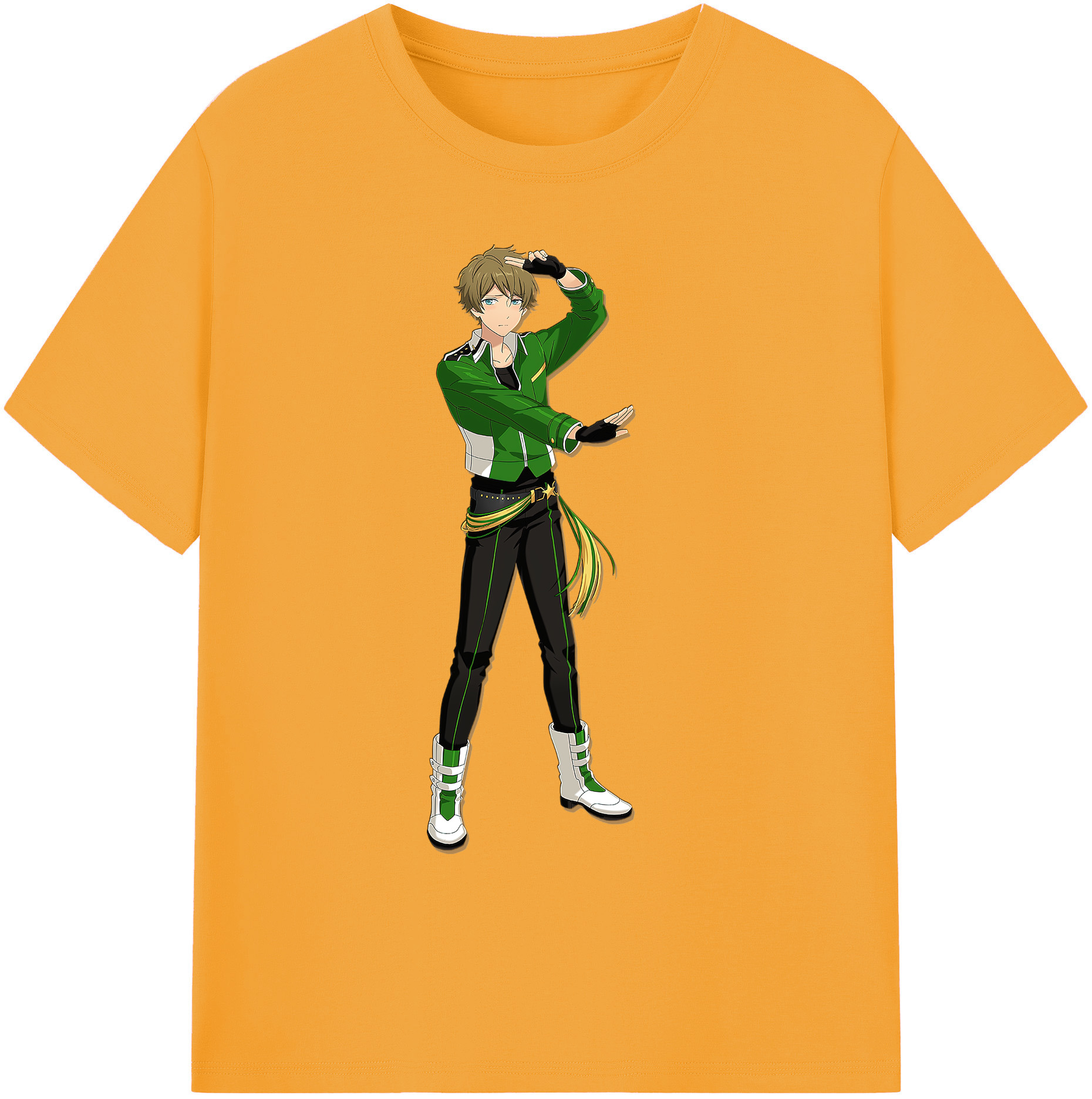 （画像用） あんさんぶるスターズ! Ensemble Stars 綿100％ メンズ半袖Tシャツ｜肌触りやわらか＆通気性
