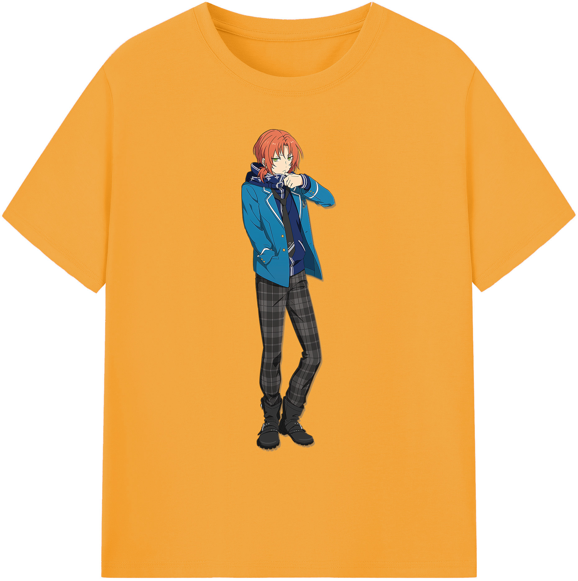 （画像用） あんさんぶるスターズ! Ensemble Stars 綿100％ メンズ半袖Tシャツ｜肌触りやわらか＆通気性