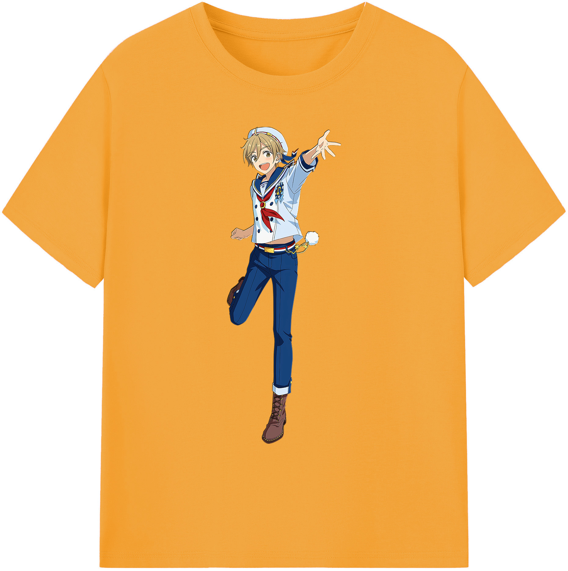 （画像用） あんさんぶるスターズ! Ensemble Stars 綿100％ メンズ半袖Tシャツ｜肌触りやわらか＆通気性