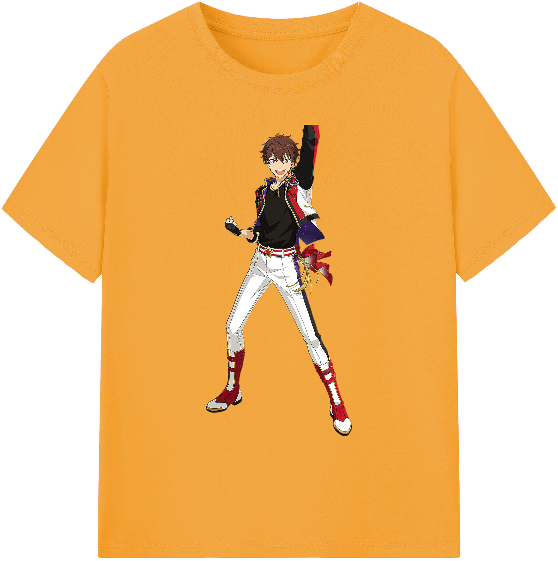 （画像用） あんさんぶるスターズ! Ensemble Stars 綿100％ メンズ半袖Tシャツ｜肌触りやわらか＆通気性