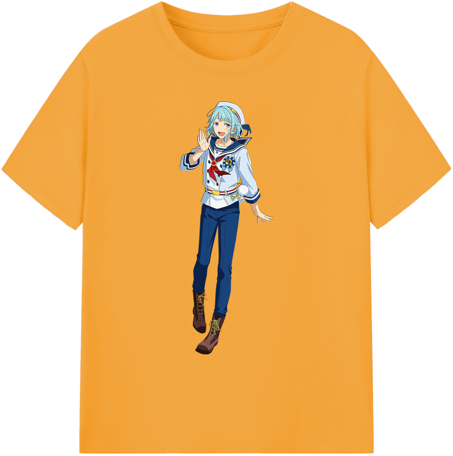 （画像用） あんさんぶるスターズ! Ensemble Stars 綿100％ メンズ半袖Tシャツ｜肌触りやわらか＆通気性