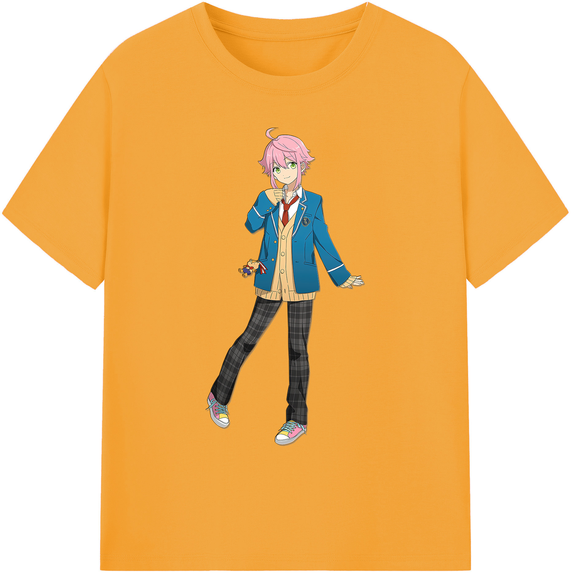 （画像用） あんさんぶるスターズ! Ensemble Stars 綿100％ メンズ半袖Tシャツ｜肌触りやわらか＆通気性
