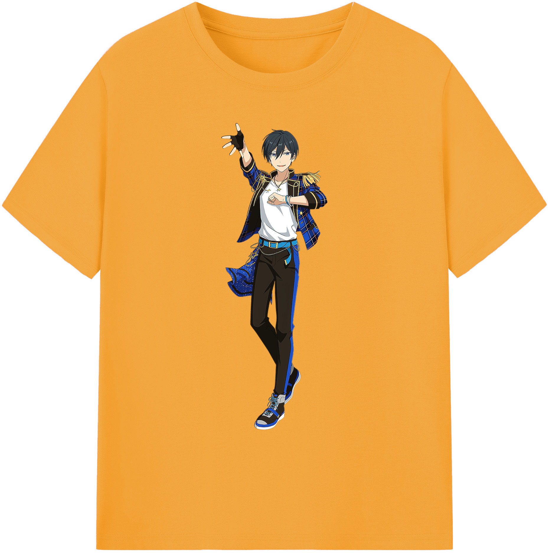 （画像用） あんさんぶるスターズ! Ensemble Stars 綿100％ メンズ半袖Tシャツ｜肌触りやわらか＆通気性