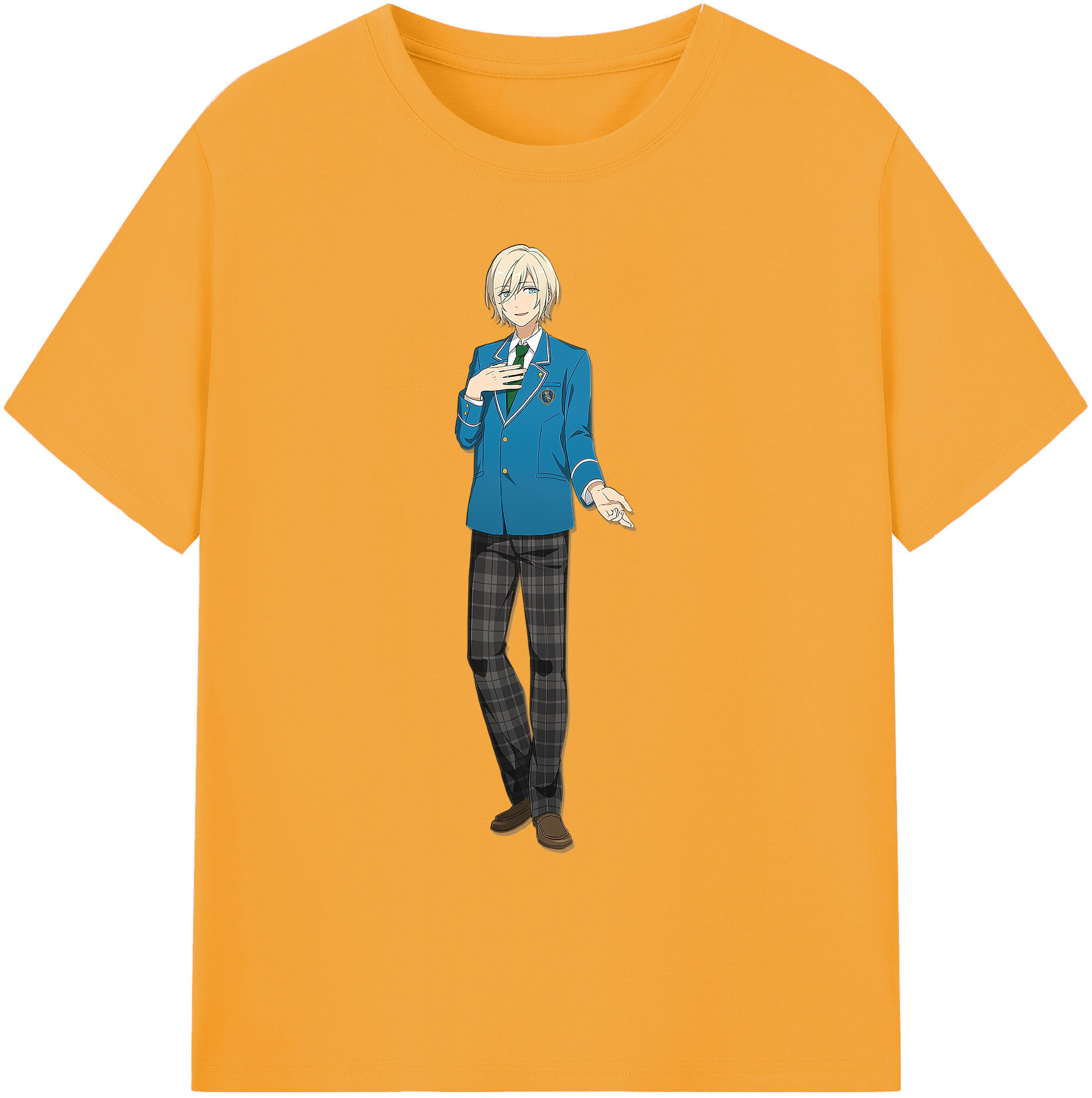 （画像用） あんさんぶるスターズ! Ensemble Stars 綿100％ メンズ半袖Tシャツ｜肌触りやわらか＆通気性