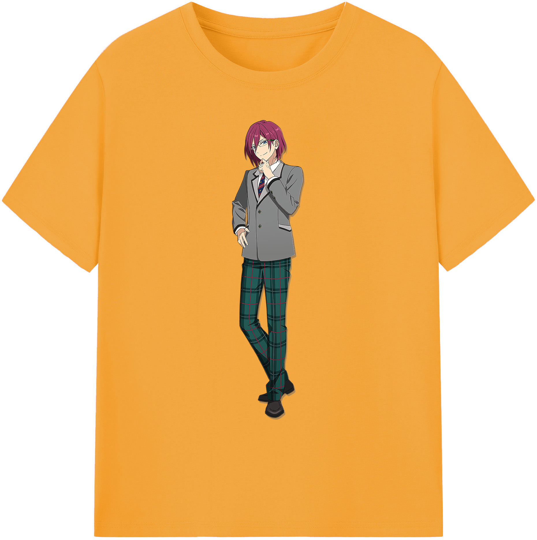 （画像用） あんさんぶるスターズ! Ensemble Stars 綿100％ メンズ半袖Tシャツ｜肌触りやわらか＆通気性