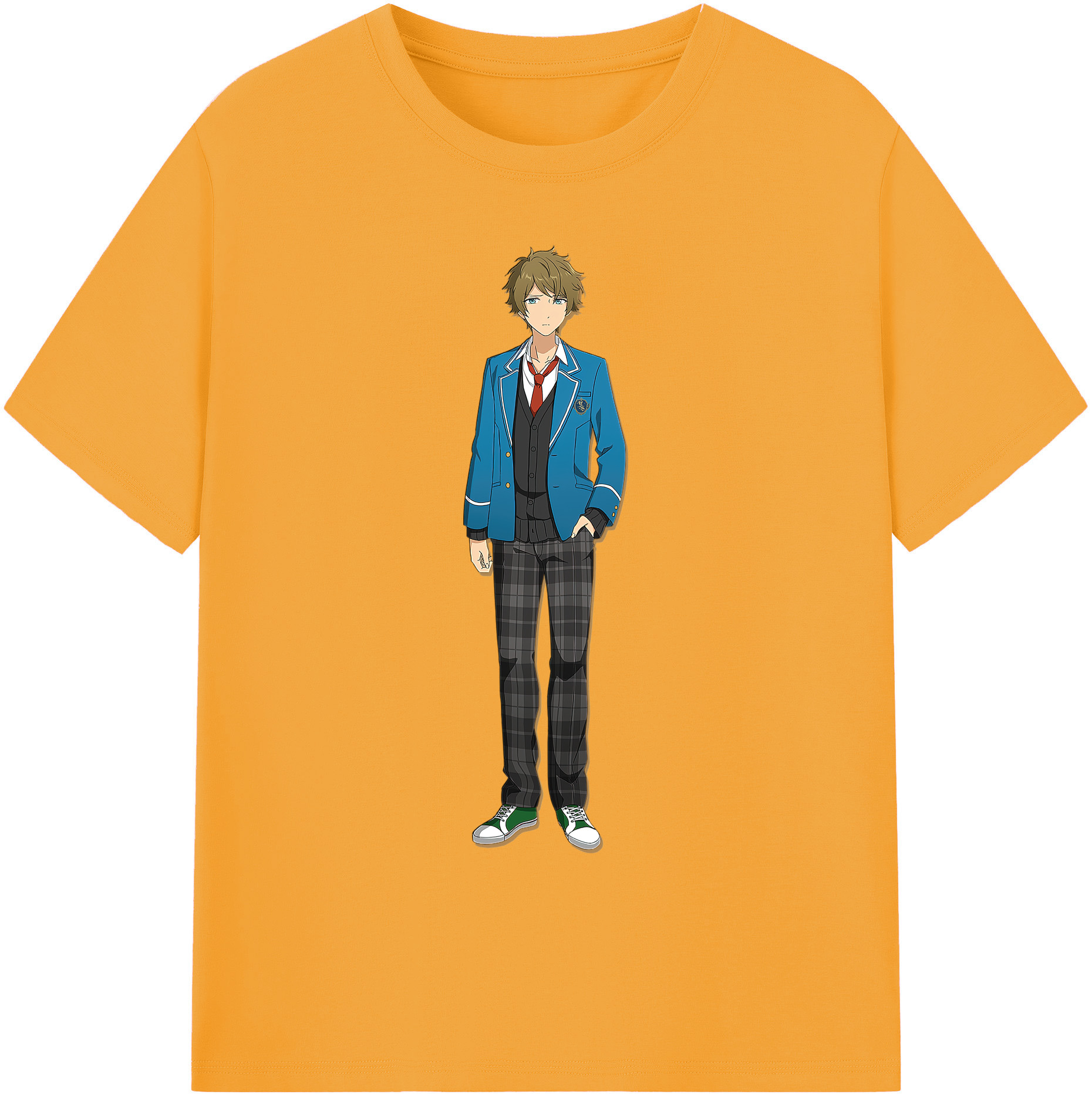 （画像用） あんさんぶるスターズ! Ensemble Stars 綿100％ メンズ半袖Tシャツ｜肌触りやわらか＆通気性