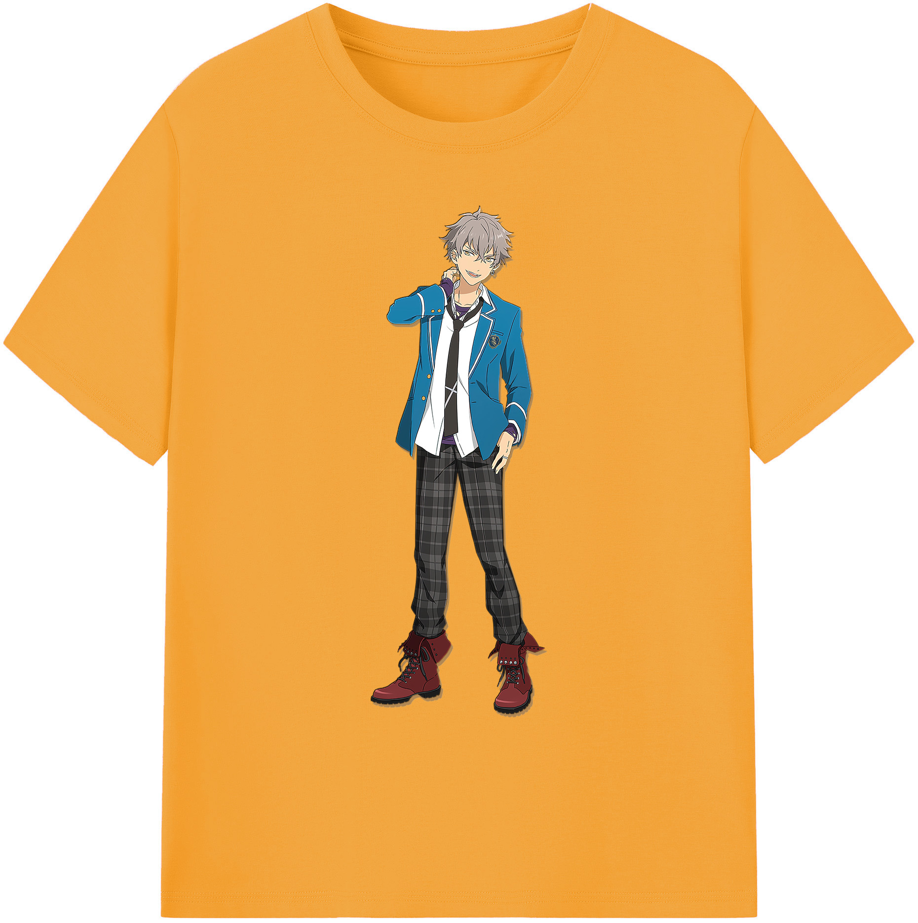（画像用） あんさんぶるスターズ! Ensemble Stars 綿100％ メンズ半袖Tシャツ｜肌触りやわらか＆通気性