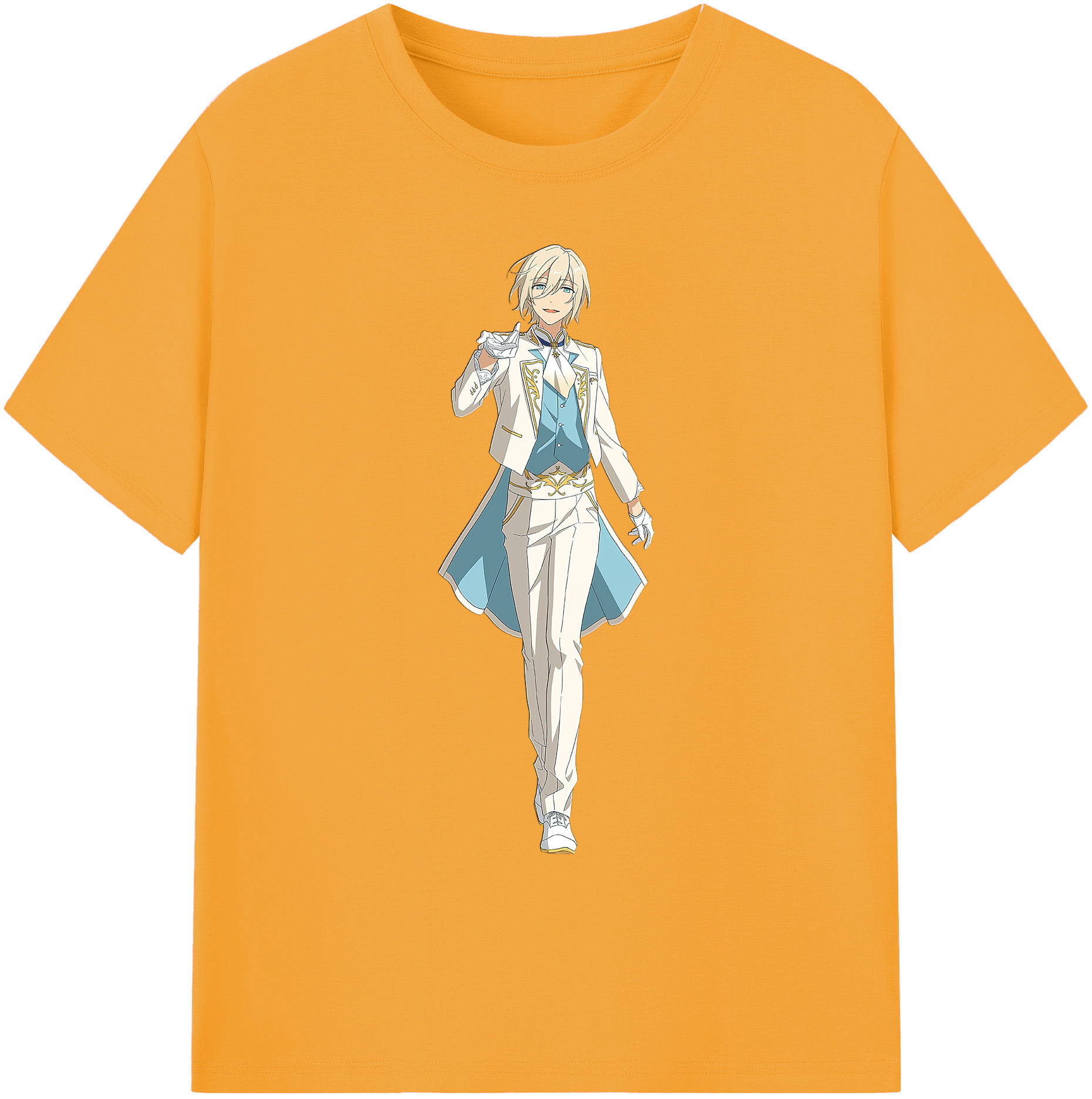 （画像用） あんさんぶるスターズ! Ensemble Stars 綿100％ メンズ半袖Tシャツ｜肌触りやわらか＆通気性