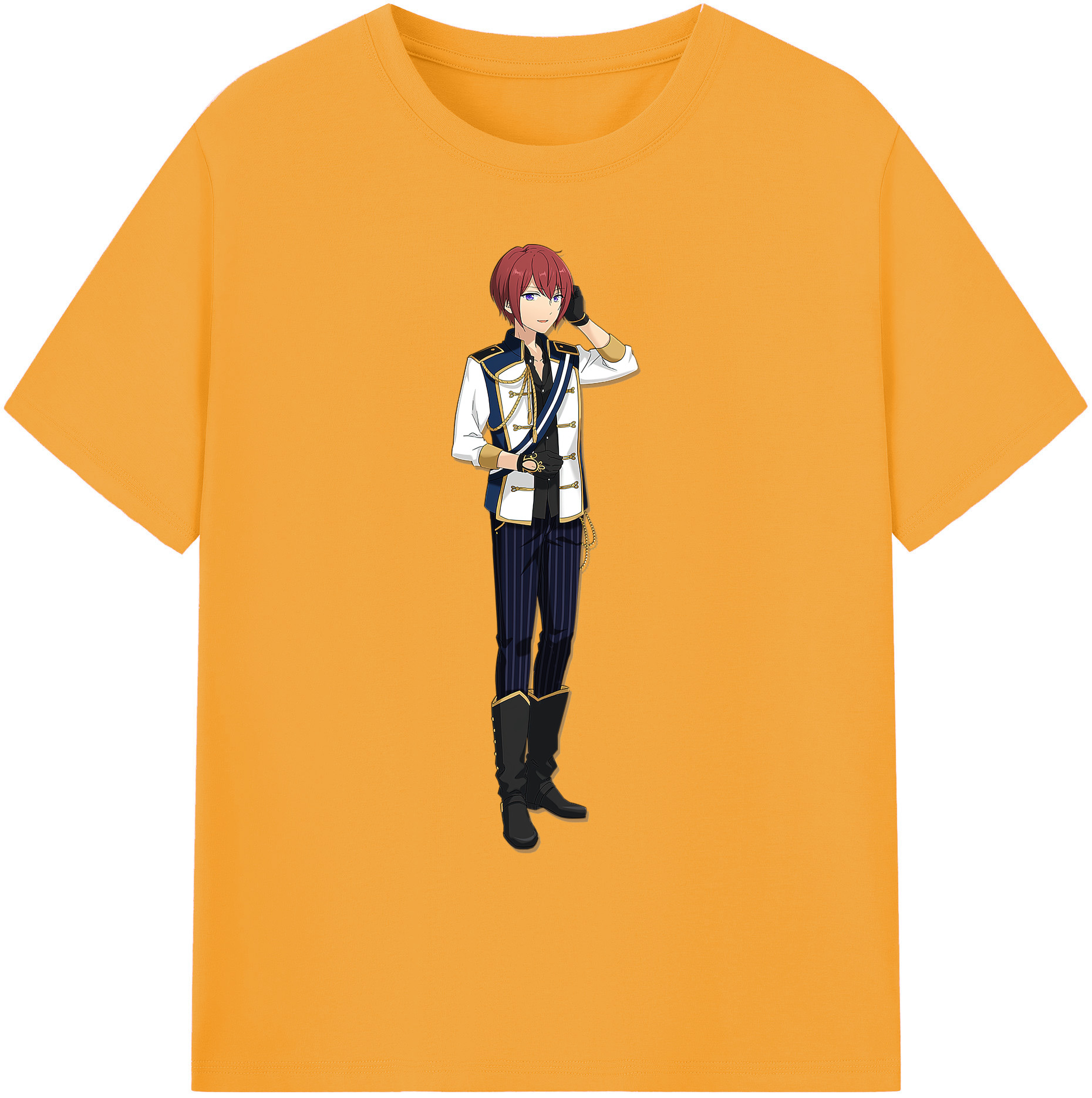 （画像用） あんさんぶるスターズ! Ensemble Stars 綿100％ メンズ半袖Tシャツ｜肌触りやわらか＆通気性