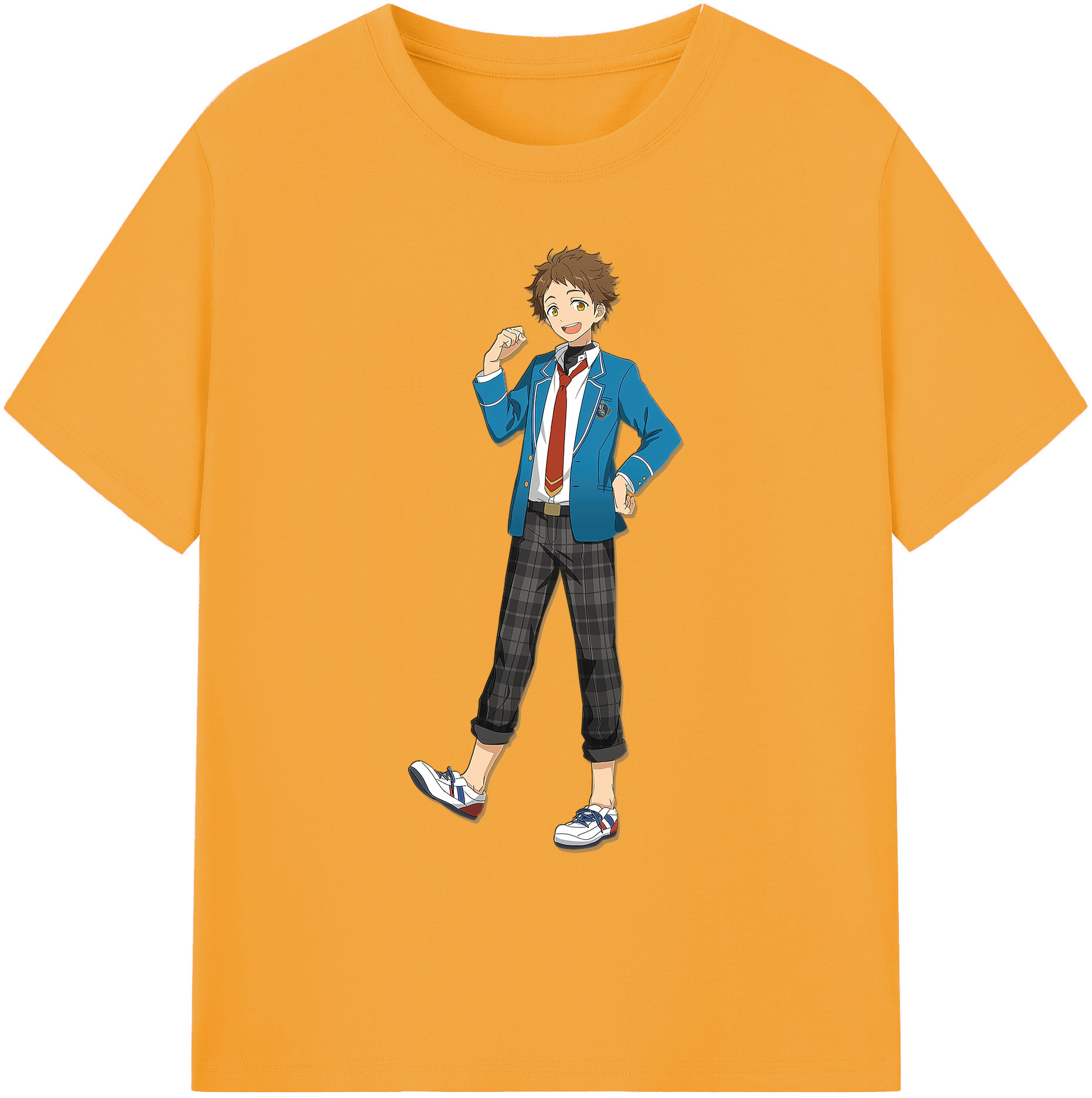 （画像用） あんさんぶるスターズ! Ensemble Stars 綿100％ メンズ半袖Tシャツ｜肌触りやわらか＆通気性