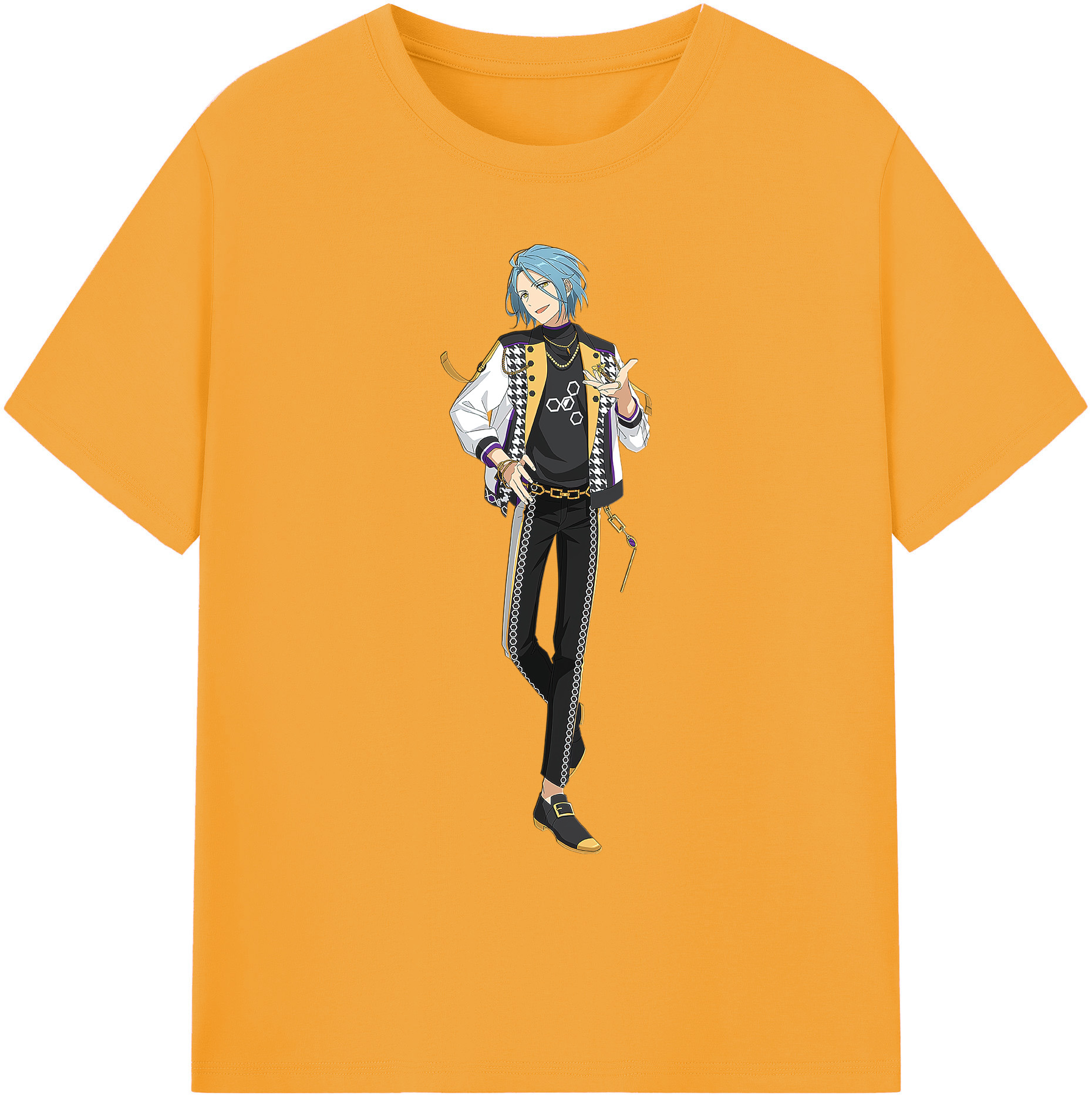 （画像用） あんさんぶるスターズ! Ensemble Stars 綿100％ メンズ半袖Tシャツ｜肌触りやわらか＆通気性