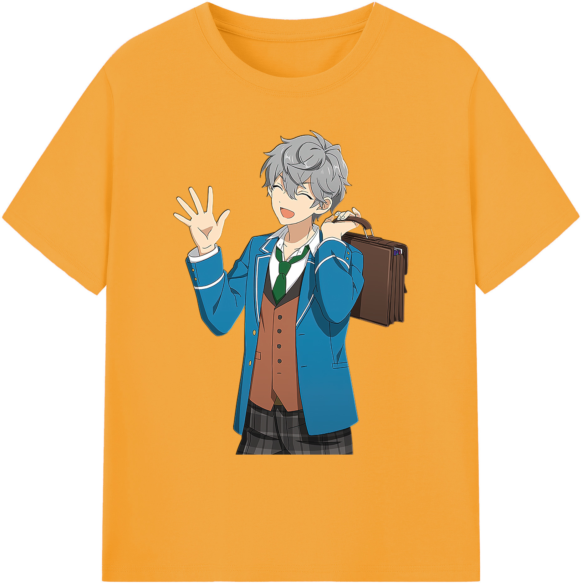 （画像用） あんさんぶるスターズ! Ensemble Stars 綿100％ メンズ半袖Tシャツ｜肌触りやわらか＆通気性