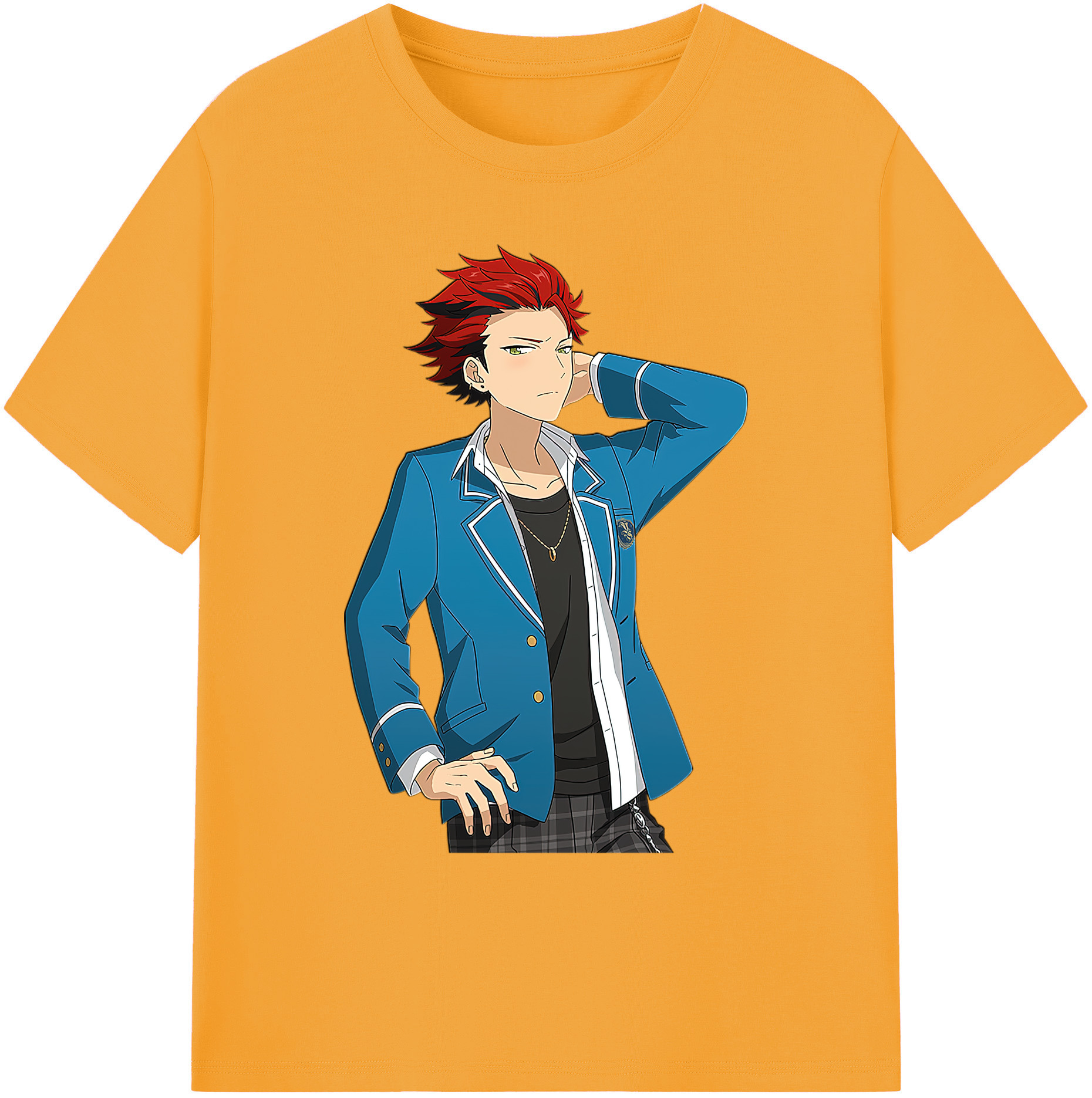 （画像用） あんさんぶるスターズ! Ensemble Stars 綿100％ メンズ半袖Tシャツ｜肌触りやわらか＆通気性