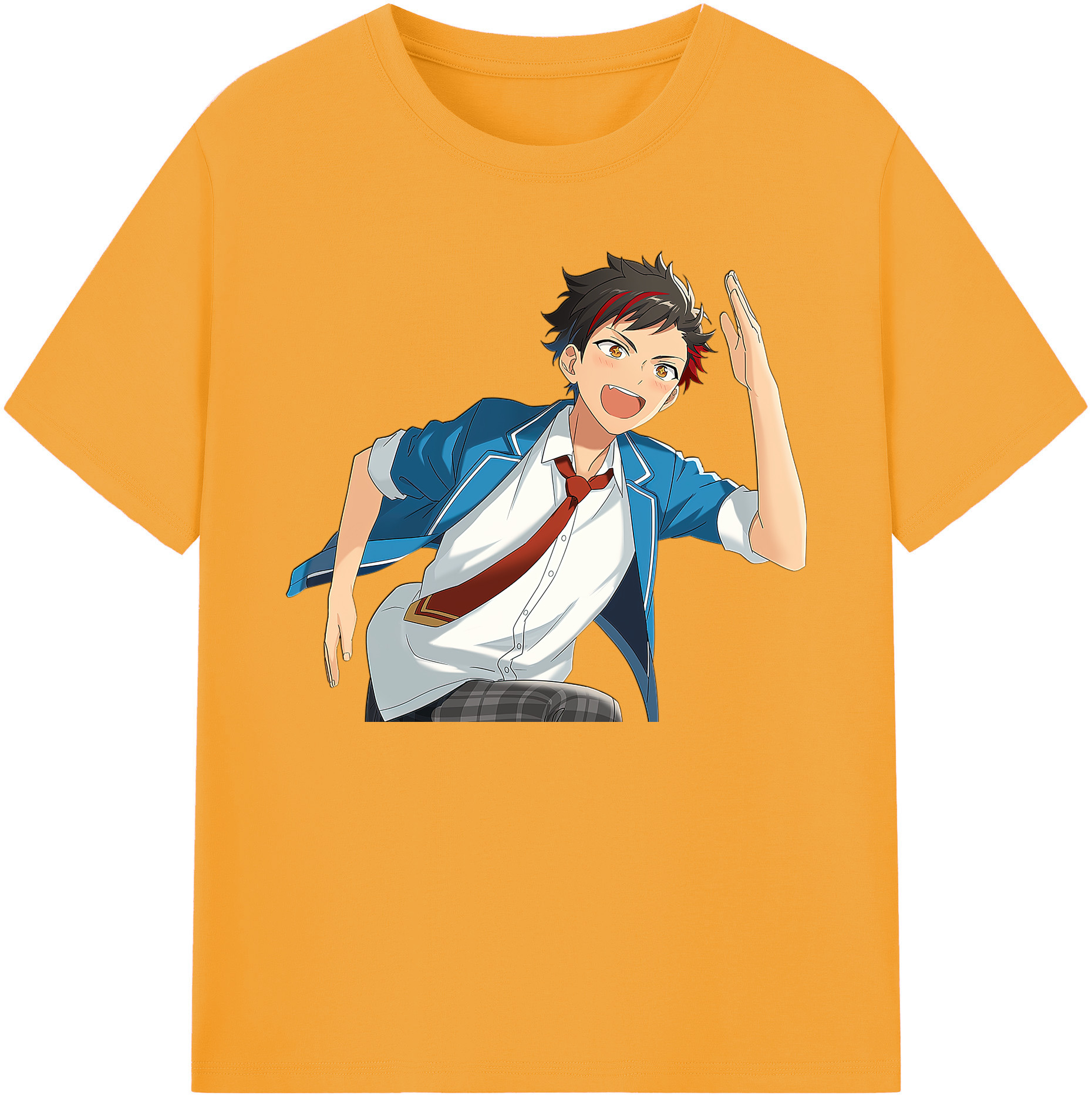 （画像用） あんさんぶるスターズ! Ensemble Stars 綿100％ メンズ半袖Tシャツ｜肌触りやわらか＆通気性