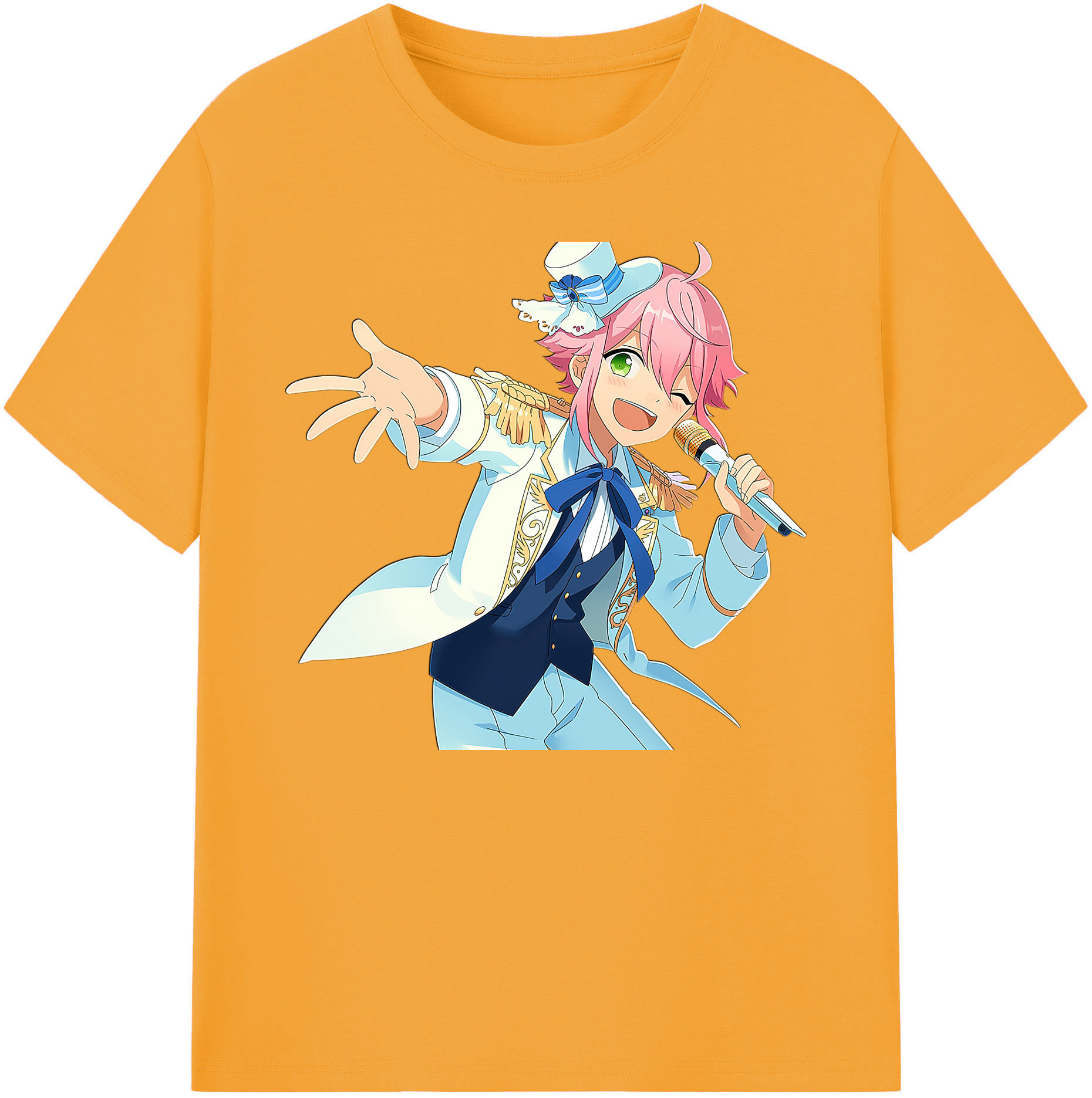 （画像用） あんさんぶるスターズ! Ensemble Stars 綿100％ メンズ半袖Tシャツ｜肌触りやわらか＆通気性