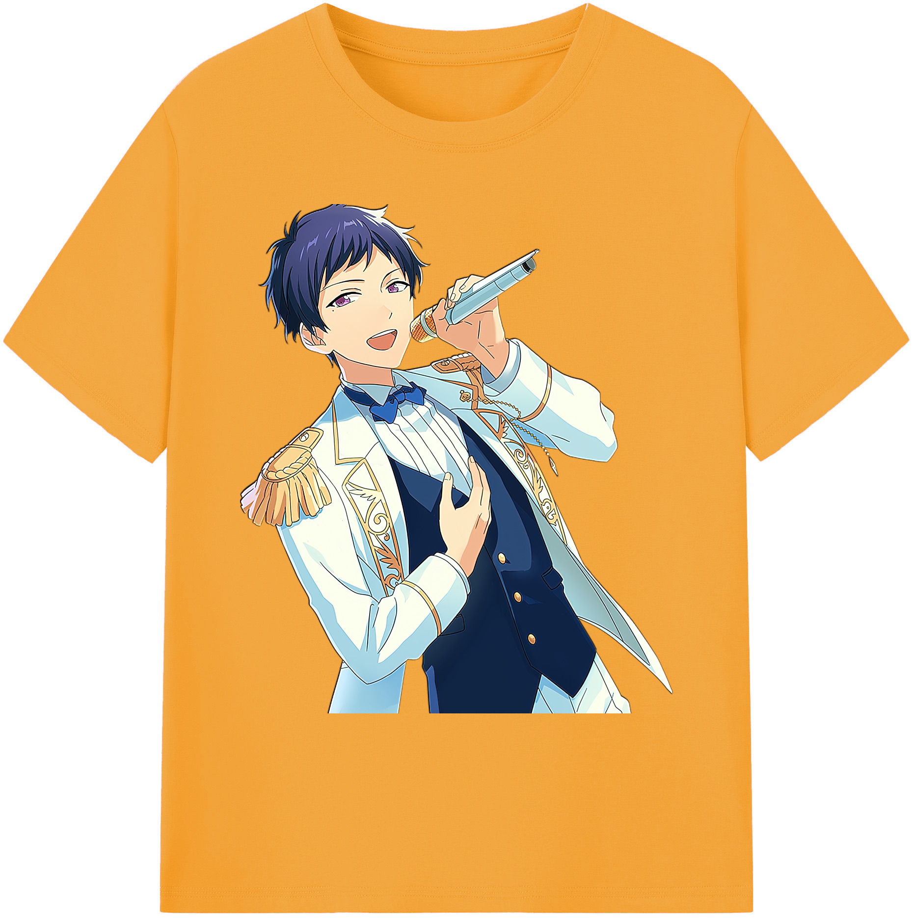 （画像用） あんさんぶるスターズ! Ensemble Stars 綿100％ メンズ半袖Tシャツ｜肌触りやわらか＆通気性