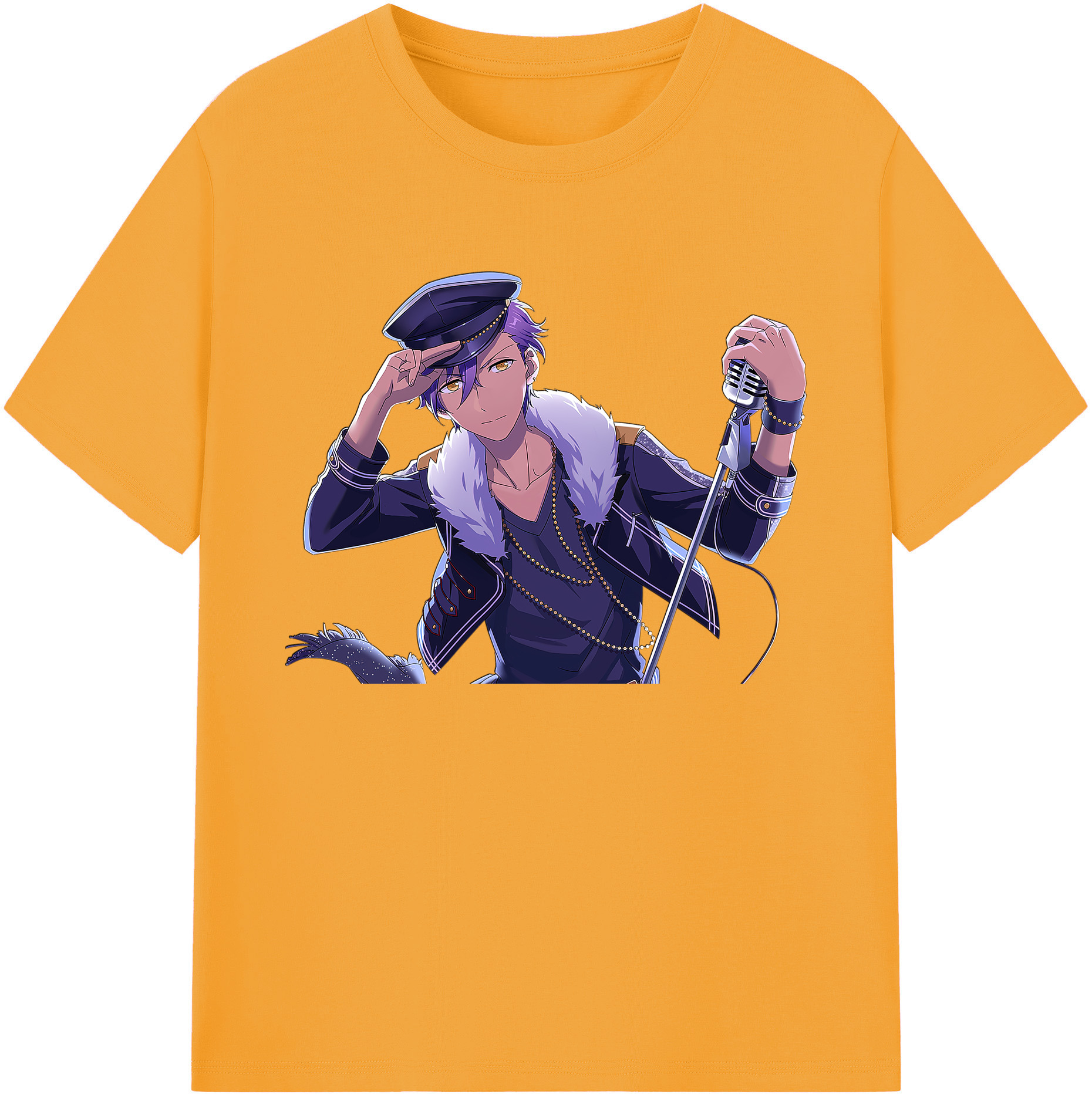 （画像用） あんさんぶるスターズ! Ensemble Stars 綿100％ メンズ半袖Tシャツ｜肌触りやわらか＆通気性