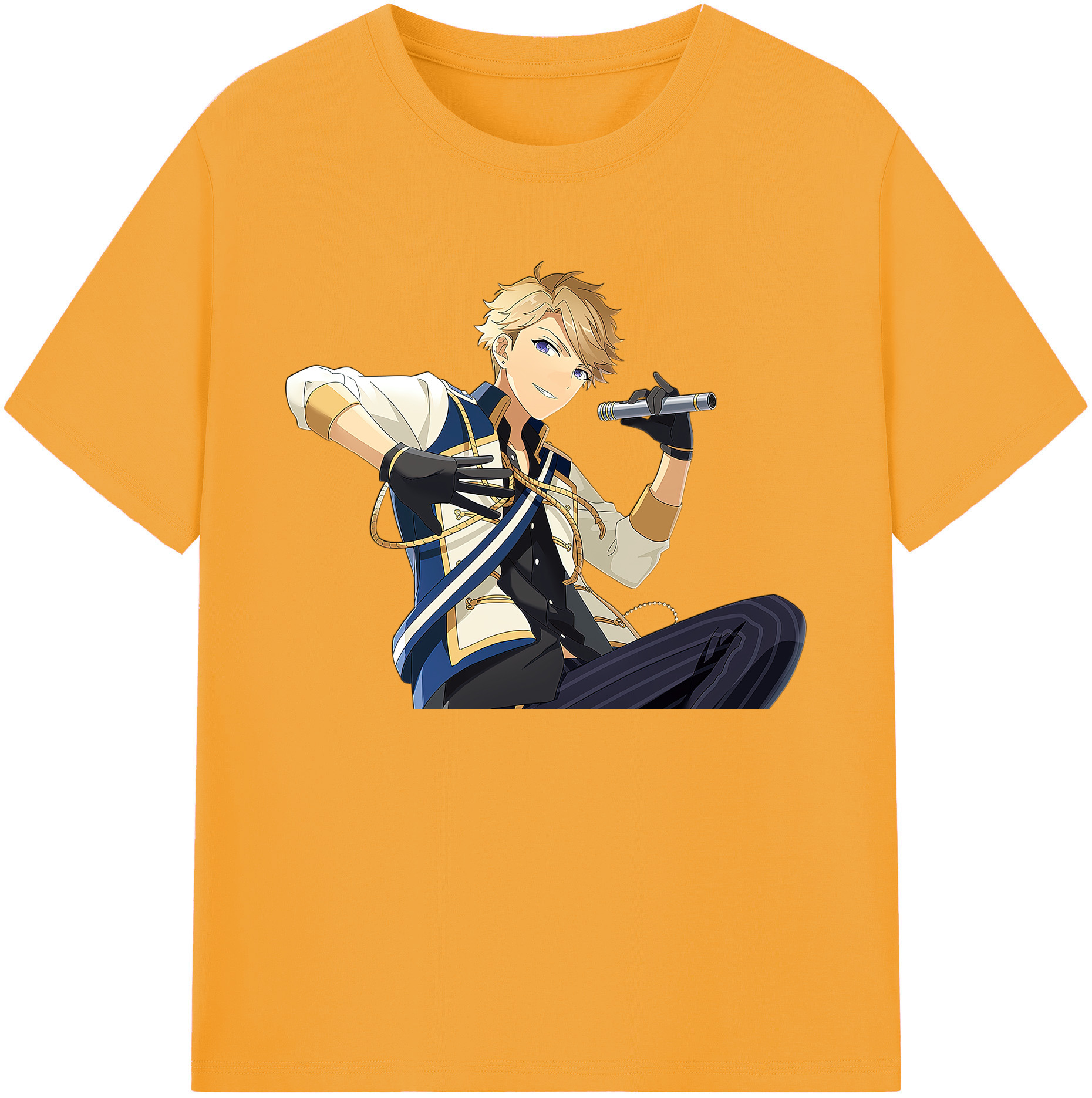 （画像用） あんさんぶるスターズ! Ensemble Stars 綿100％ メンズ半袖Tシャツ｜肌触りやわらか＆通気性