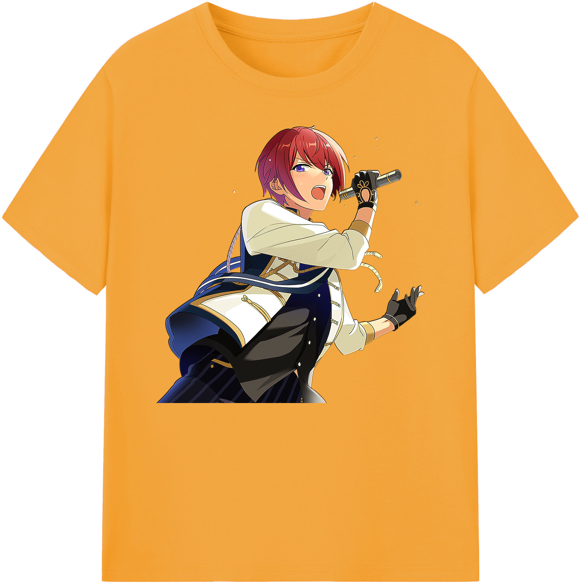 （画像用） あんさんぶるスターズ! Ensemble Stars 綿100％ メンズ半袖Tシャツ｜肌触りやわらか＆通気性