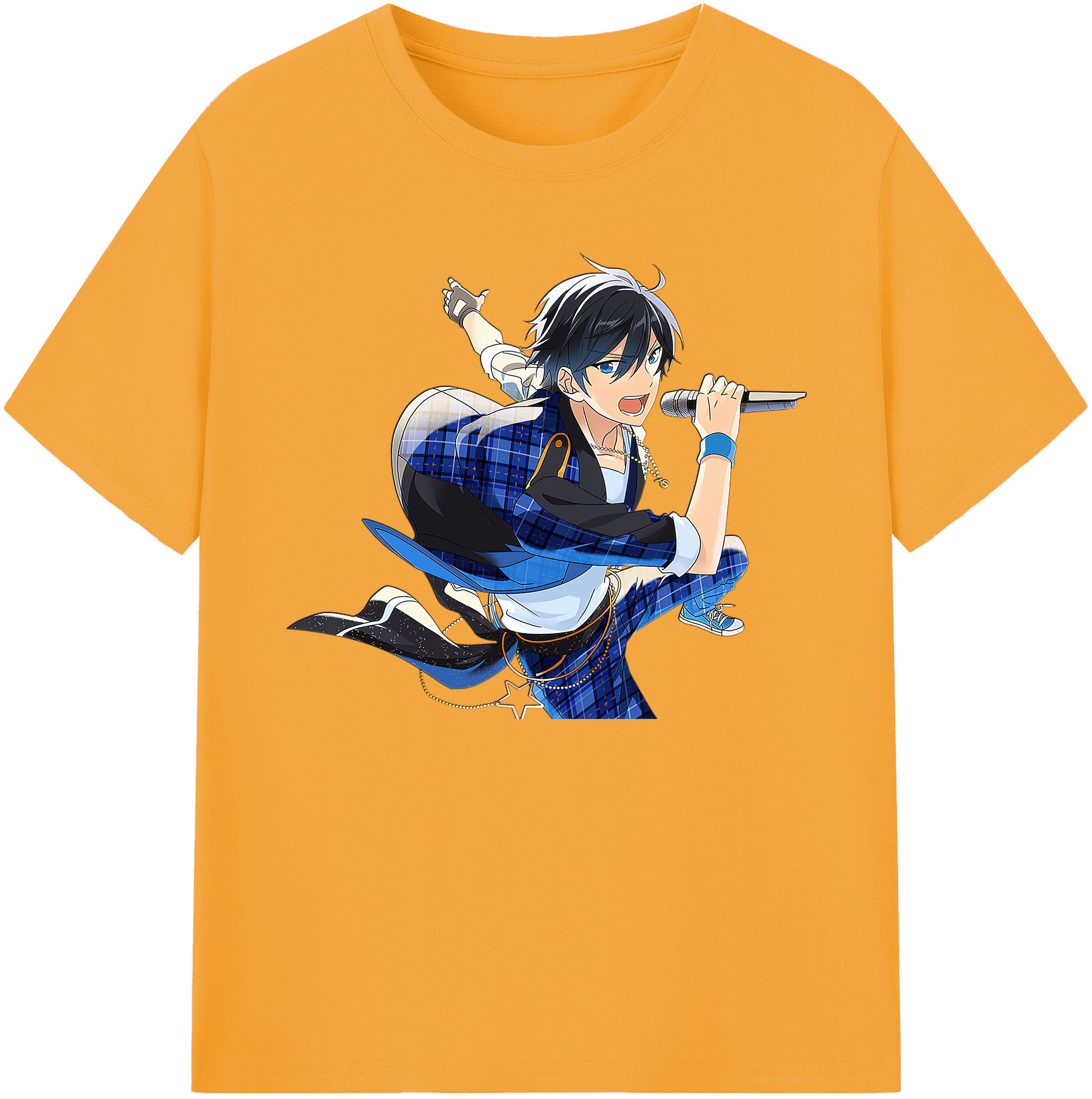（画像用） あんさんぶるスターズ! Ensemble Stars 綿100％ メンズ半袖Tシャツ｜肌触りやわらか＆通気性
