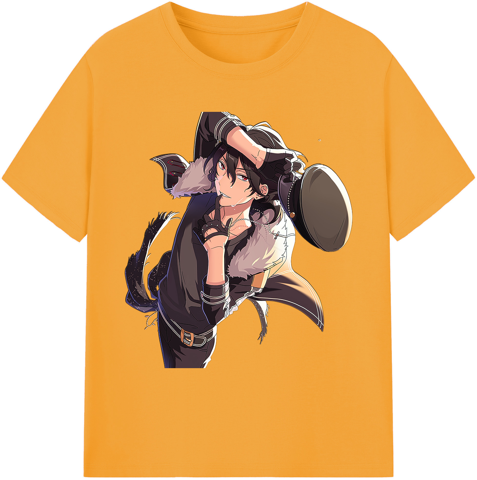 （画像用） あんさんぶるスターズ! Ensemble Stars 綿100％ メンズ半袖Tシャツ｜肌触りやわらか＆通気性